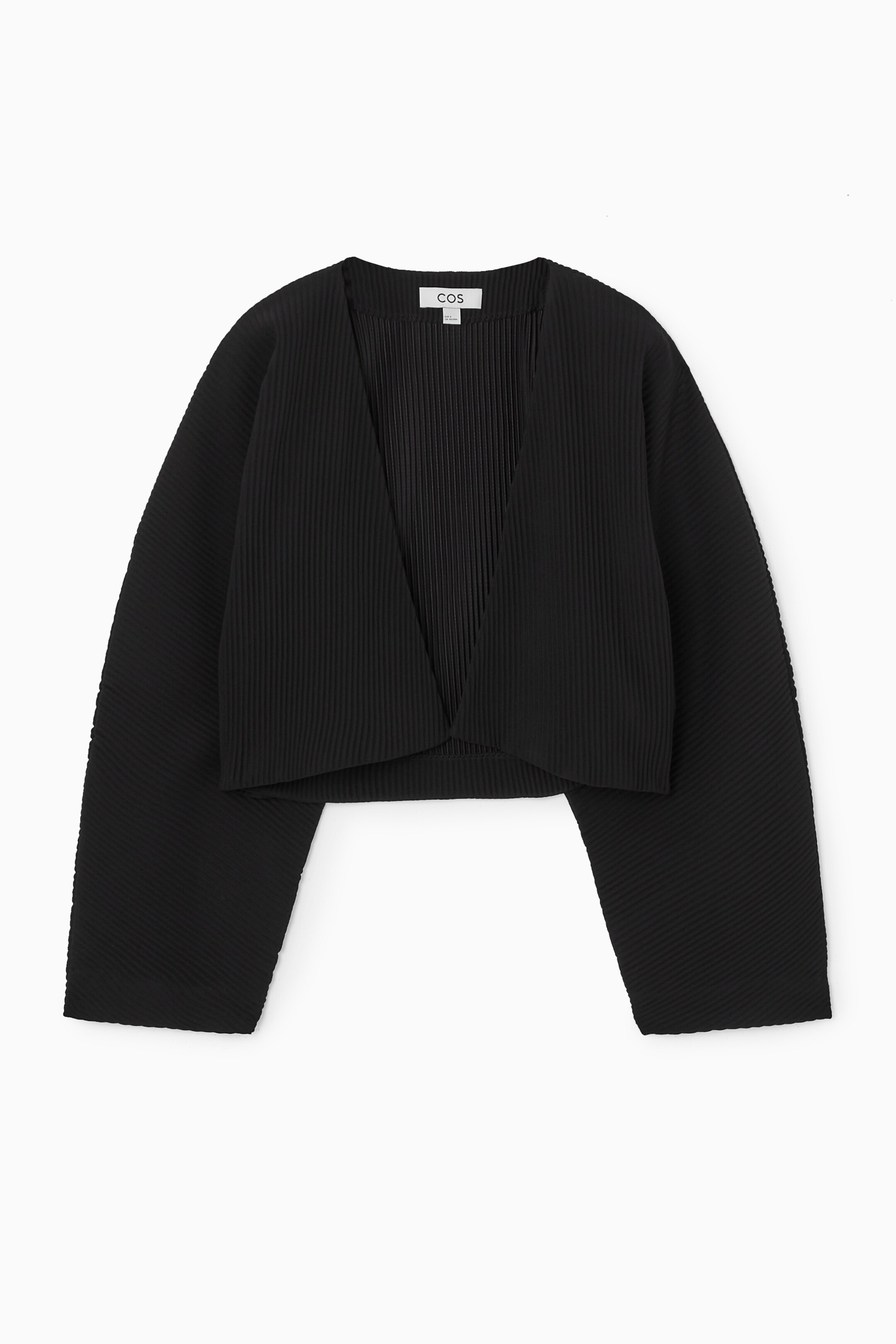 Grösseres Bild ansehen: BOLERO-JACKE MIT PLISSEEFALTEN - SCHWARZ - DAMEN | H&M CH 1