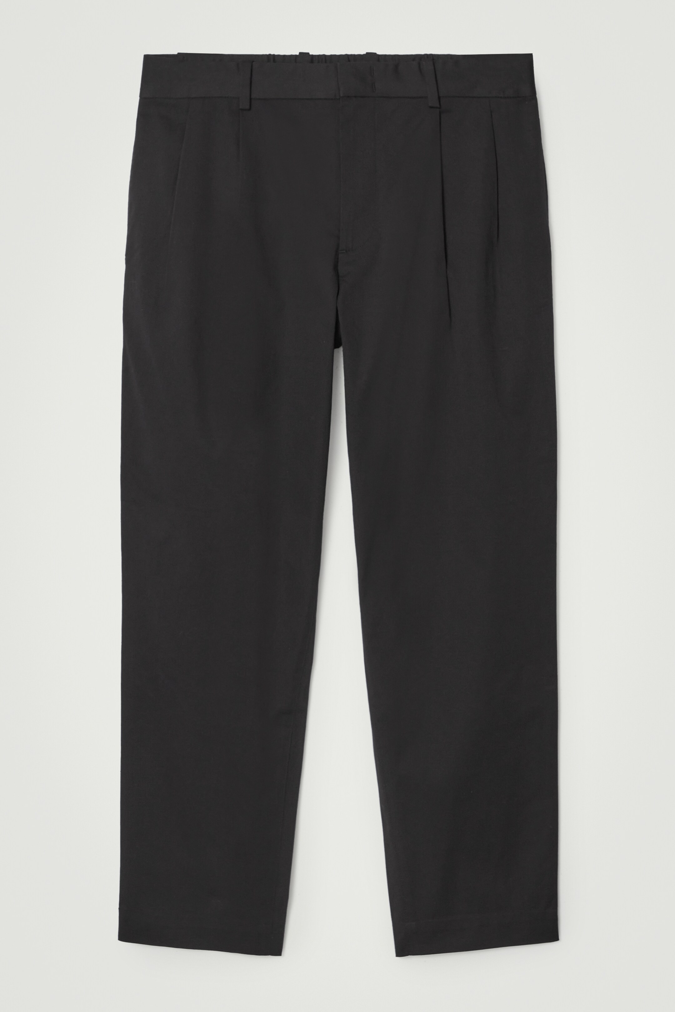 Agrandir l'image: PANTALON À PLIS FUSELÉ EN COTON - NOIR - HOMME | H&M CH 2