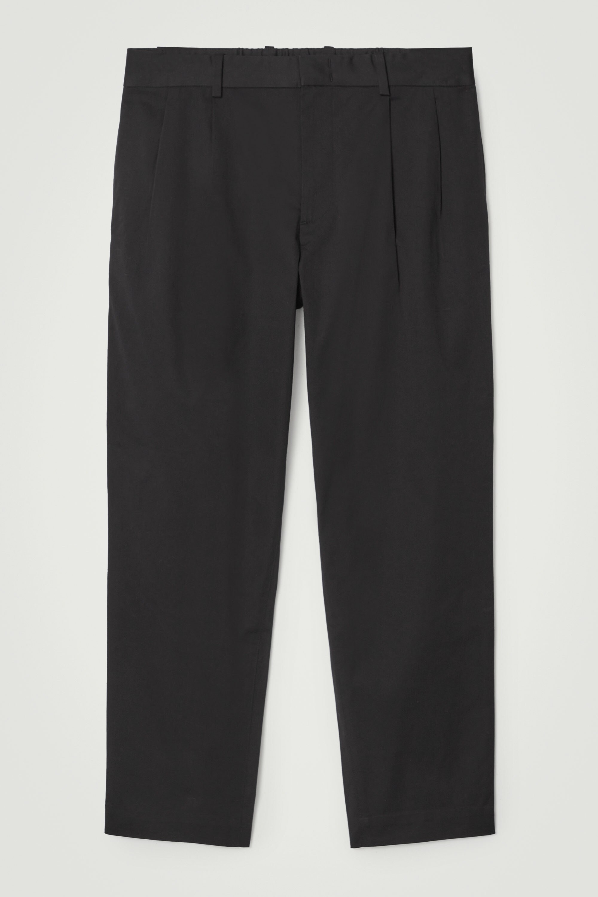 louren / pleats tapered pants ブラック bottom – louren store