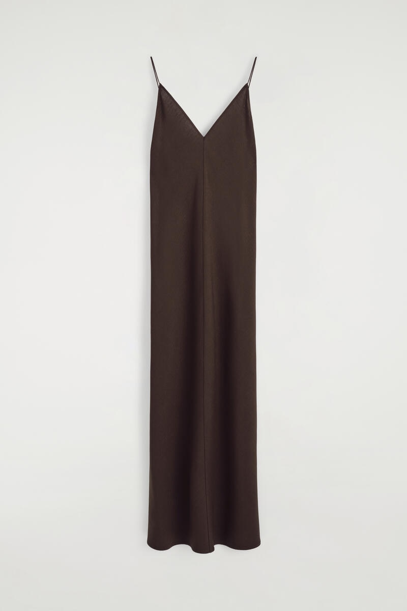 V-Neck Midi Cami Dress