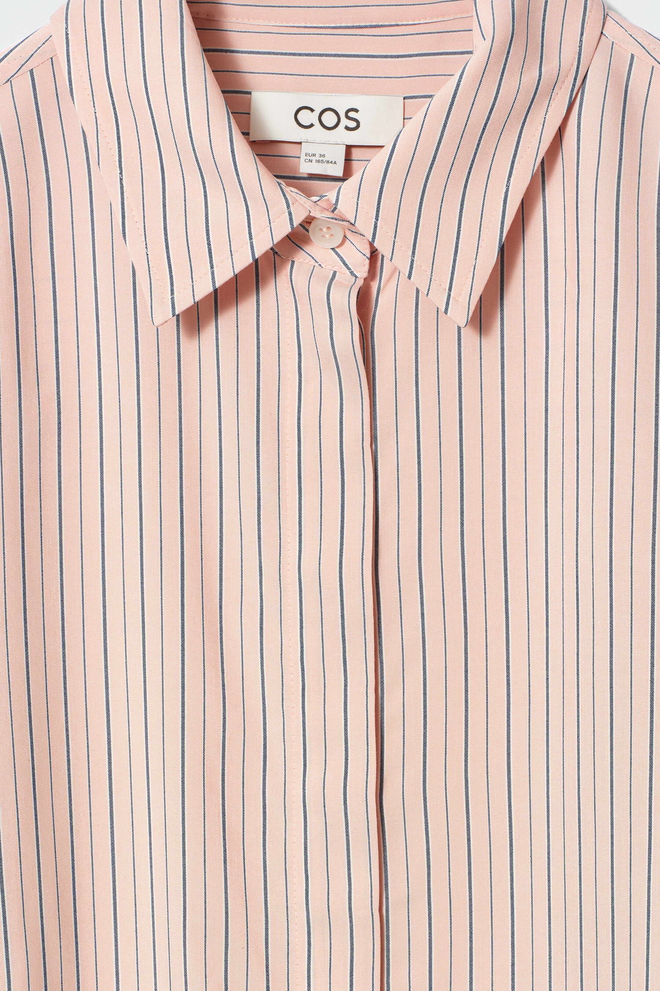 Zobrazit větší obrázek: Volná pruhovaná košile - RŮŽOVÁ / S JEMNÝM PRUHEM - ŽENY | H&M CZ 7