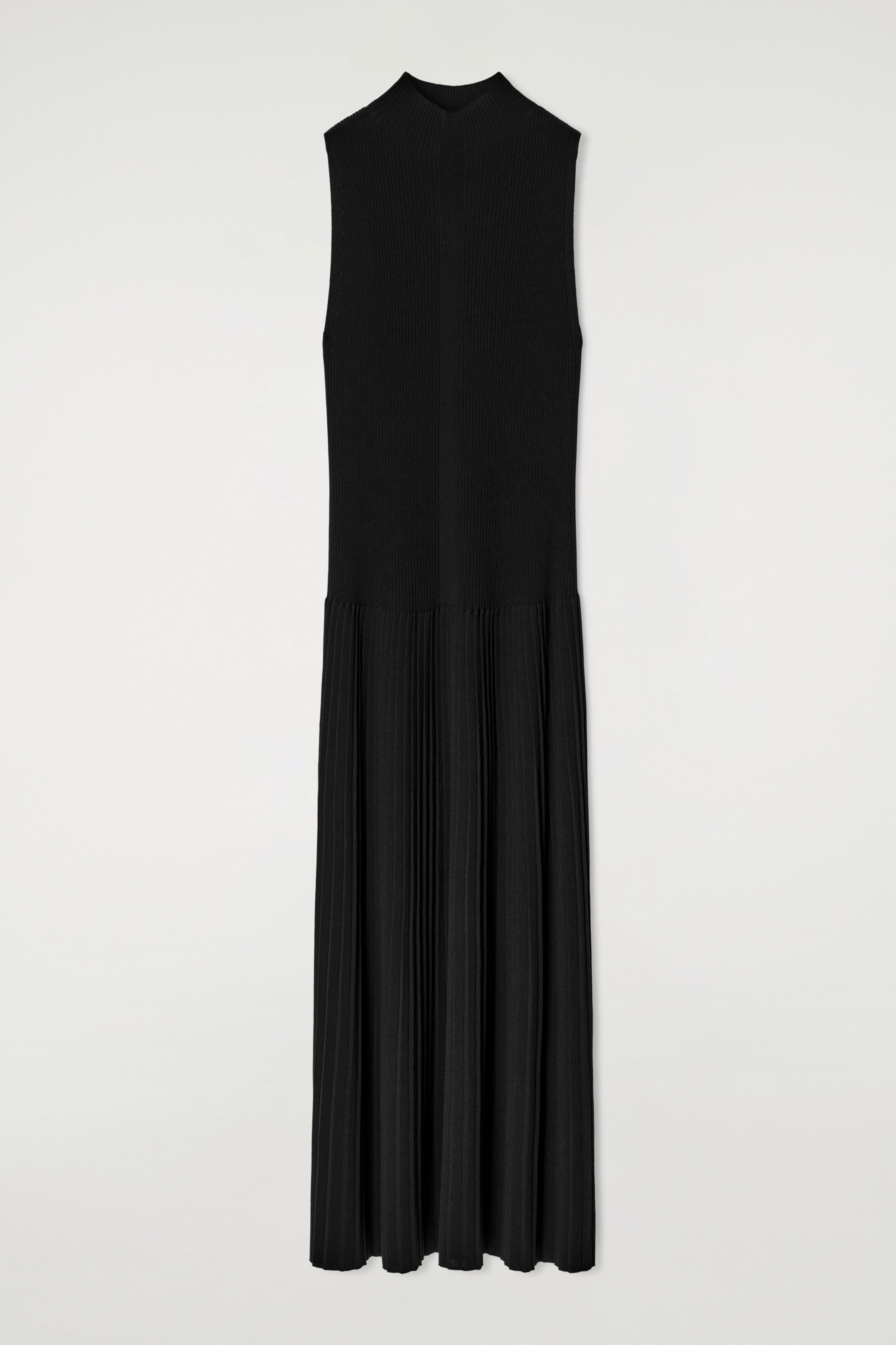 Ingrandisci l'immagine: PLEATED HIGH-NECK MAXI DRESS - BLACK - DONNA | H&M CH 6