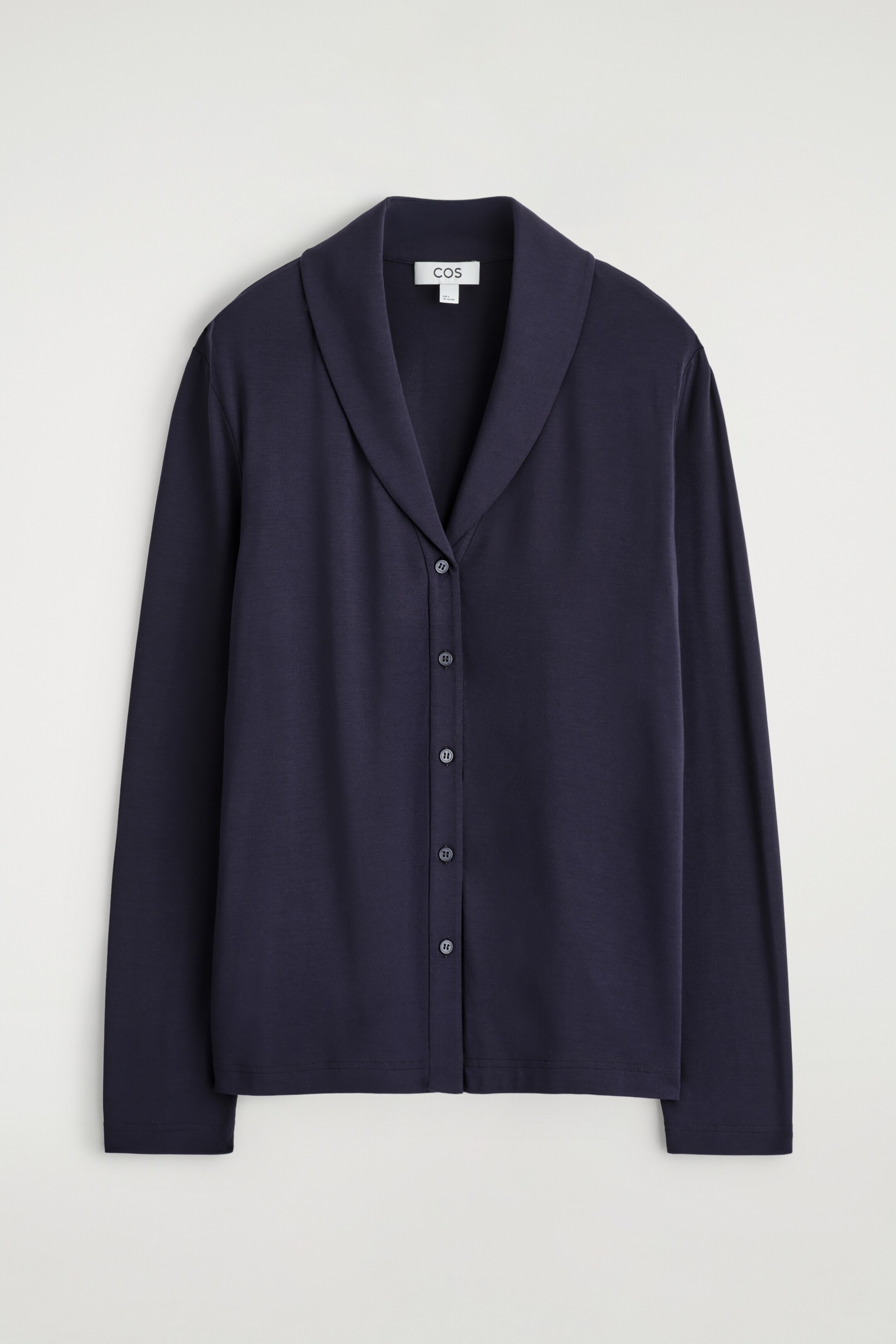 Visualizza immagine più grande: CARDIGAN IN JERSEY CON COLLO A SCIALLE - BLU NAVY - DONNA | H&M IT 5