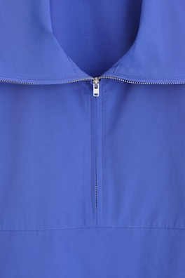 ZIP-UP BLOUSON SHIRT — BLUE 7