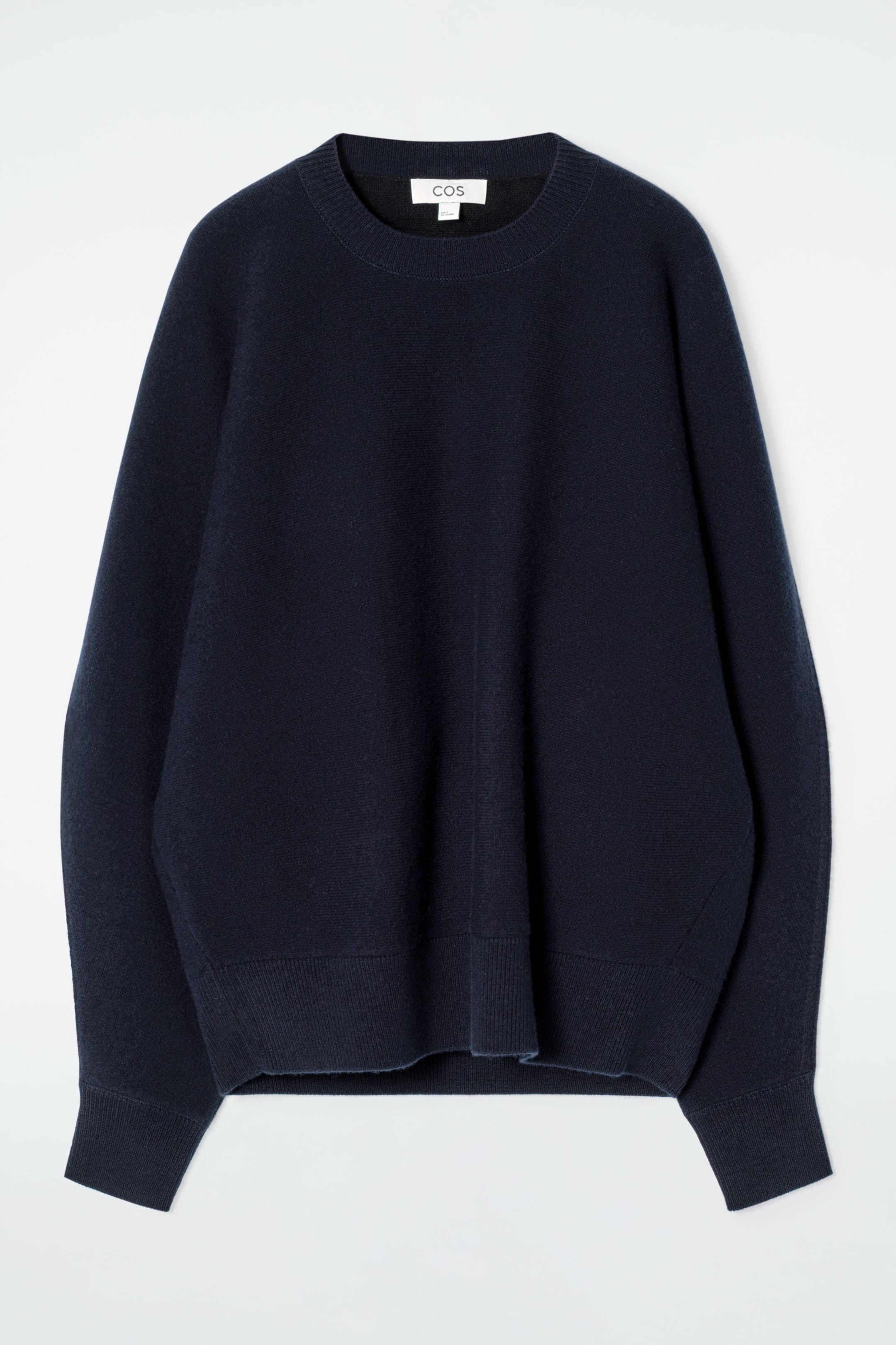 ROUNDED DOUBLE-FACED WOOL JUMPER