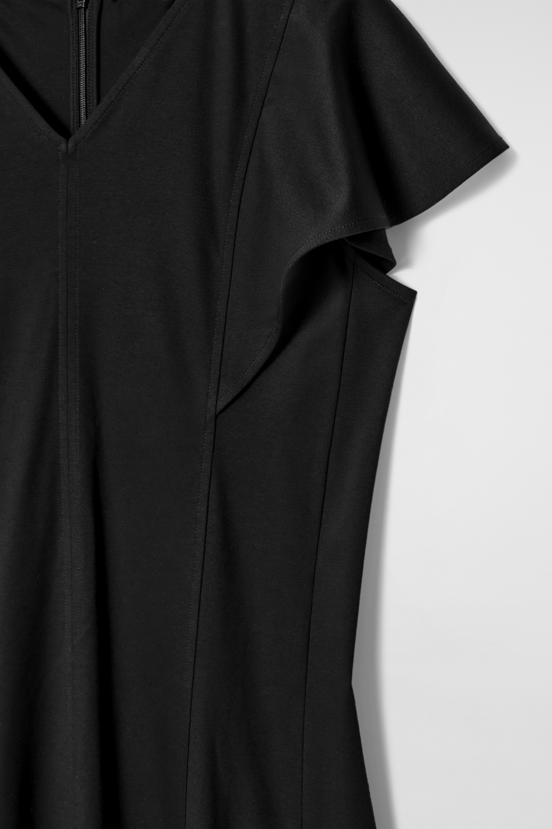 Zobrazit větší obrázek: BAVLNĚNÉ MIDI ŠATY S NÁRAMENICEMI - ČERNÁ - ŽENY | H&M CZ 7