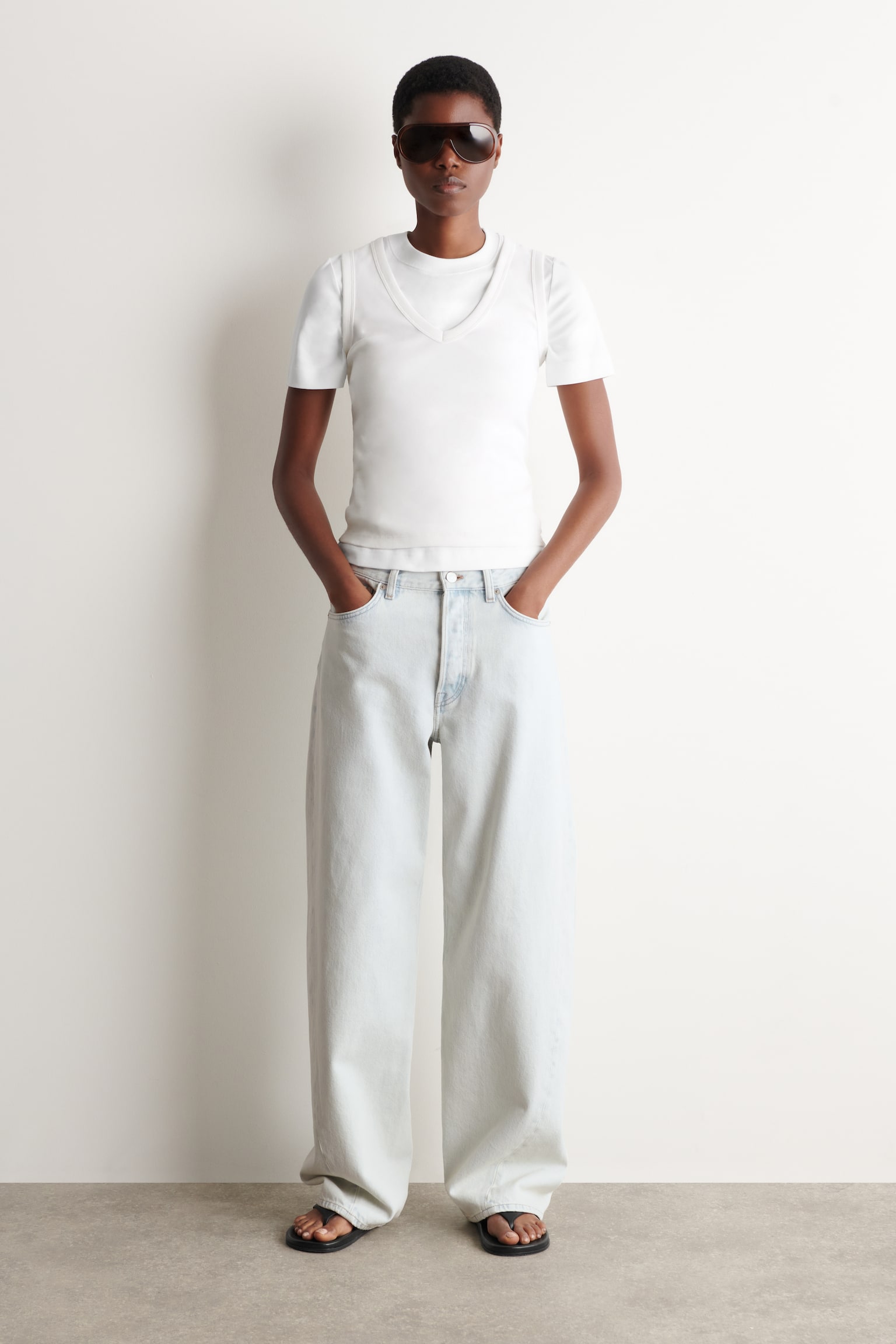 JEANS FACADE A GAMBA DRITTA - BLU DÉLAVÉ/AZZURRO/BLU - 1