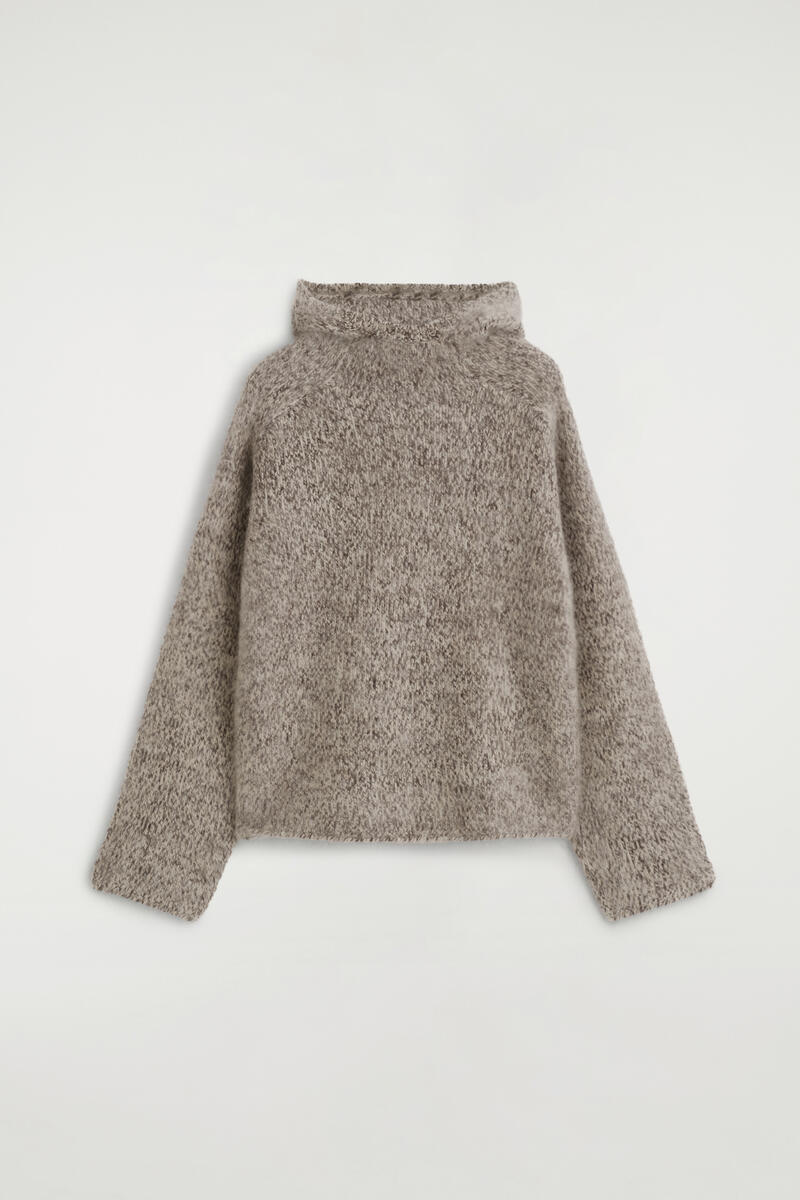 Chunky Brushed-Cashmere Hoodie