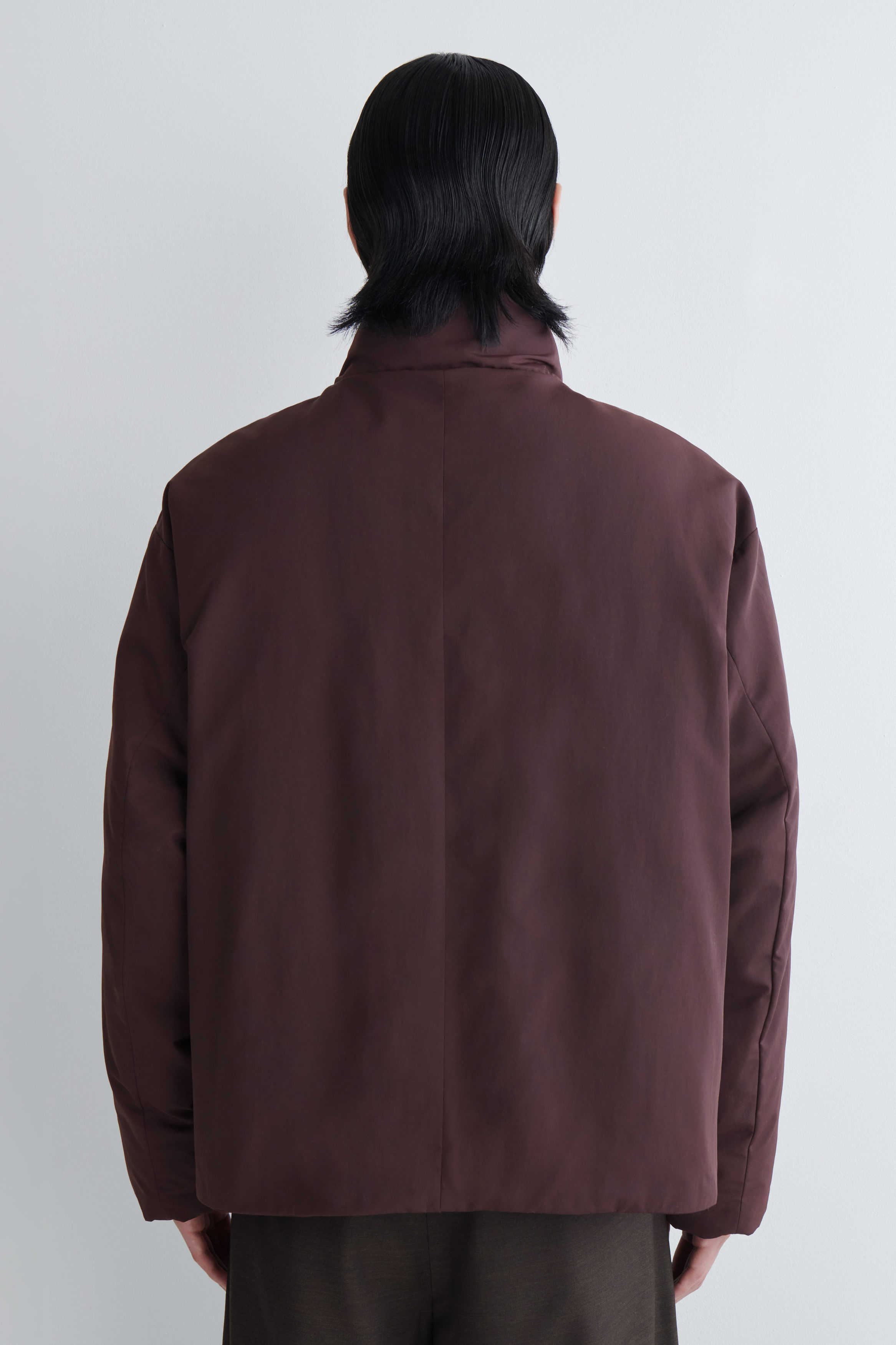 PADDED FUNNEL-NECK DOWN JACKET - BORDEAUX | COS NL