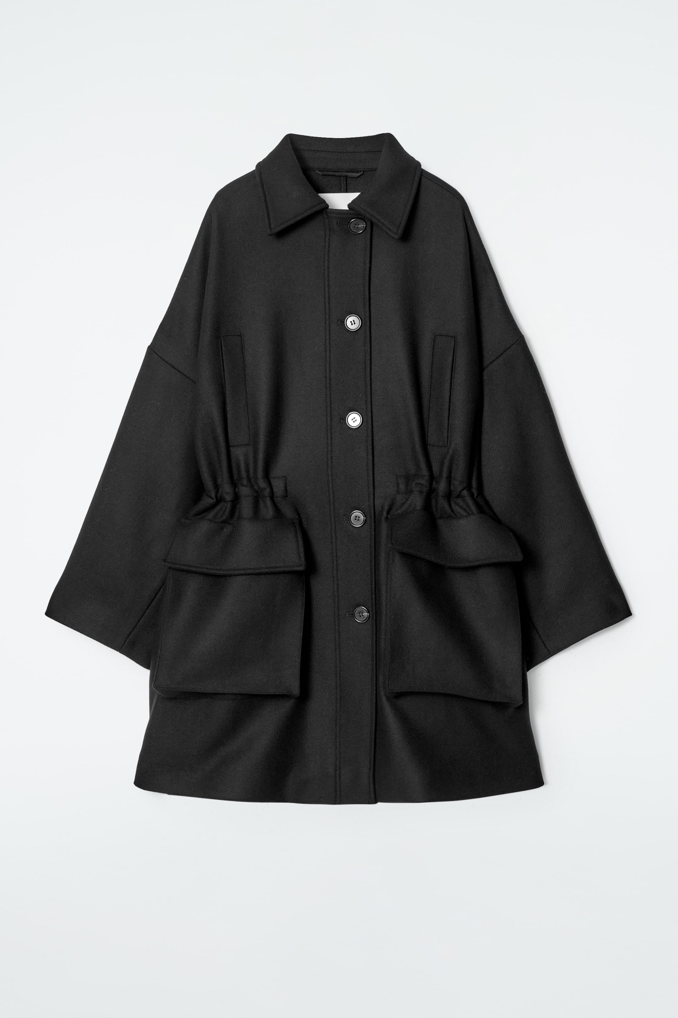Visualizza immagine più grande: CAPPOTTO DA LAVORO OVERSIZE IN LANA - NERO - DONNA | H&M IT 1