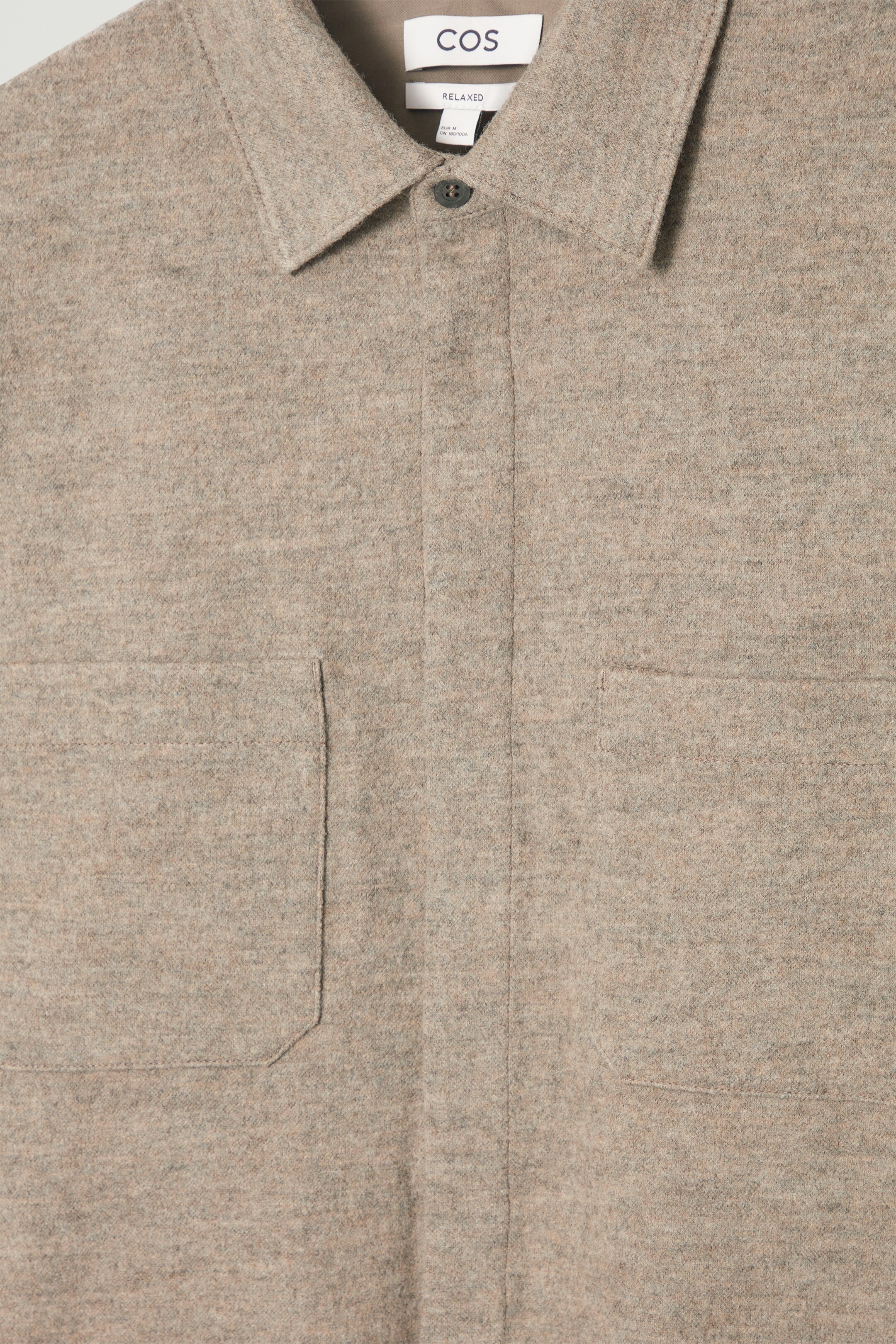 Grotere afbeelding bekijken: RELAXED BOILED-WOOL OVERSHIRT - BEIGE - HEREN | H&M NL 2
