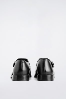 LEATHER FISHERMAN SANDALS — BLACK 2