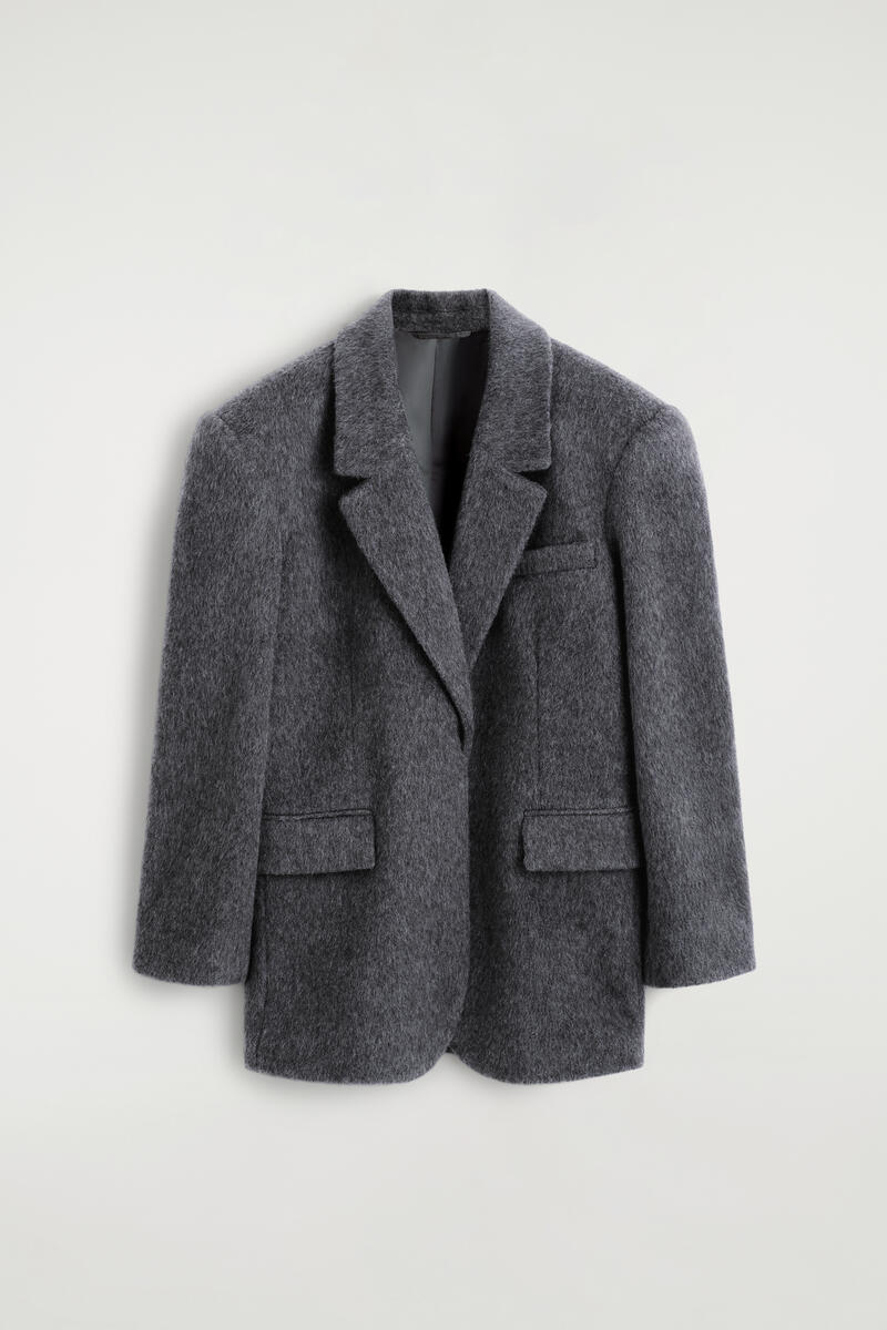 Brushed-Wool Blazer