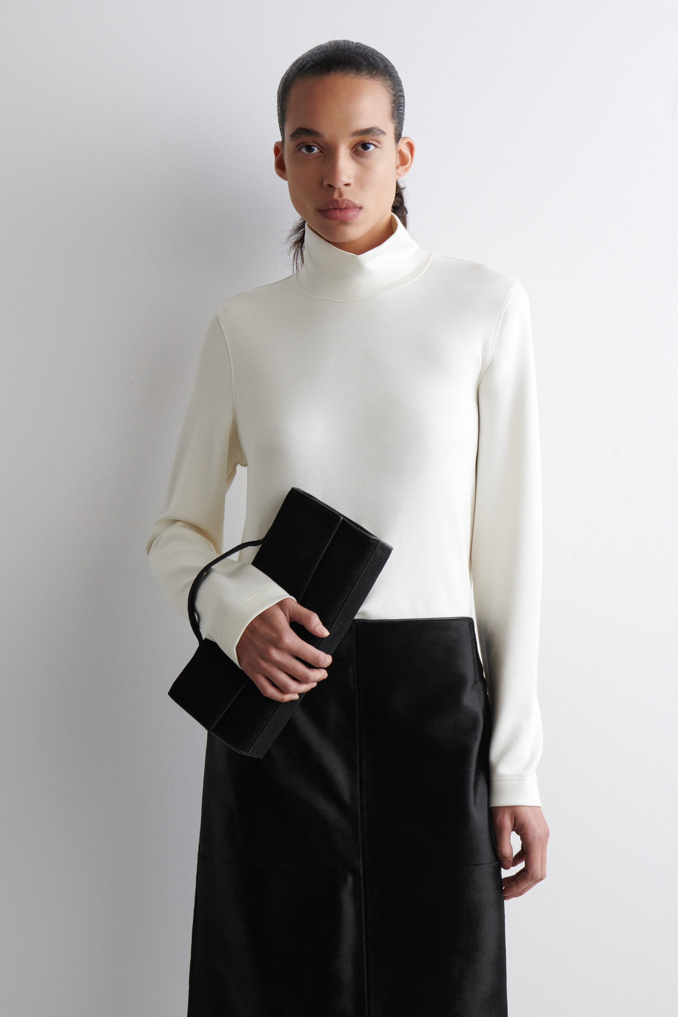Lam Jersey High Neck Sheer Topカットソー　サイズ2 Lam Jersey High Neck Sheer Topカットソーサイズ2
