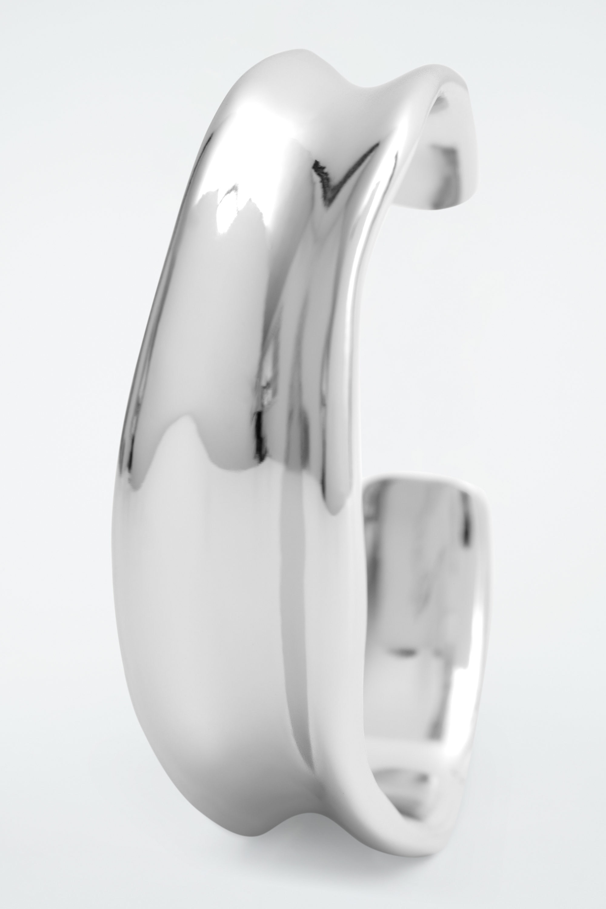 COS SLIM STERLING SILVER カフバングル