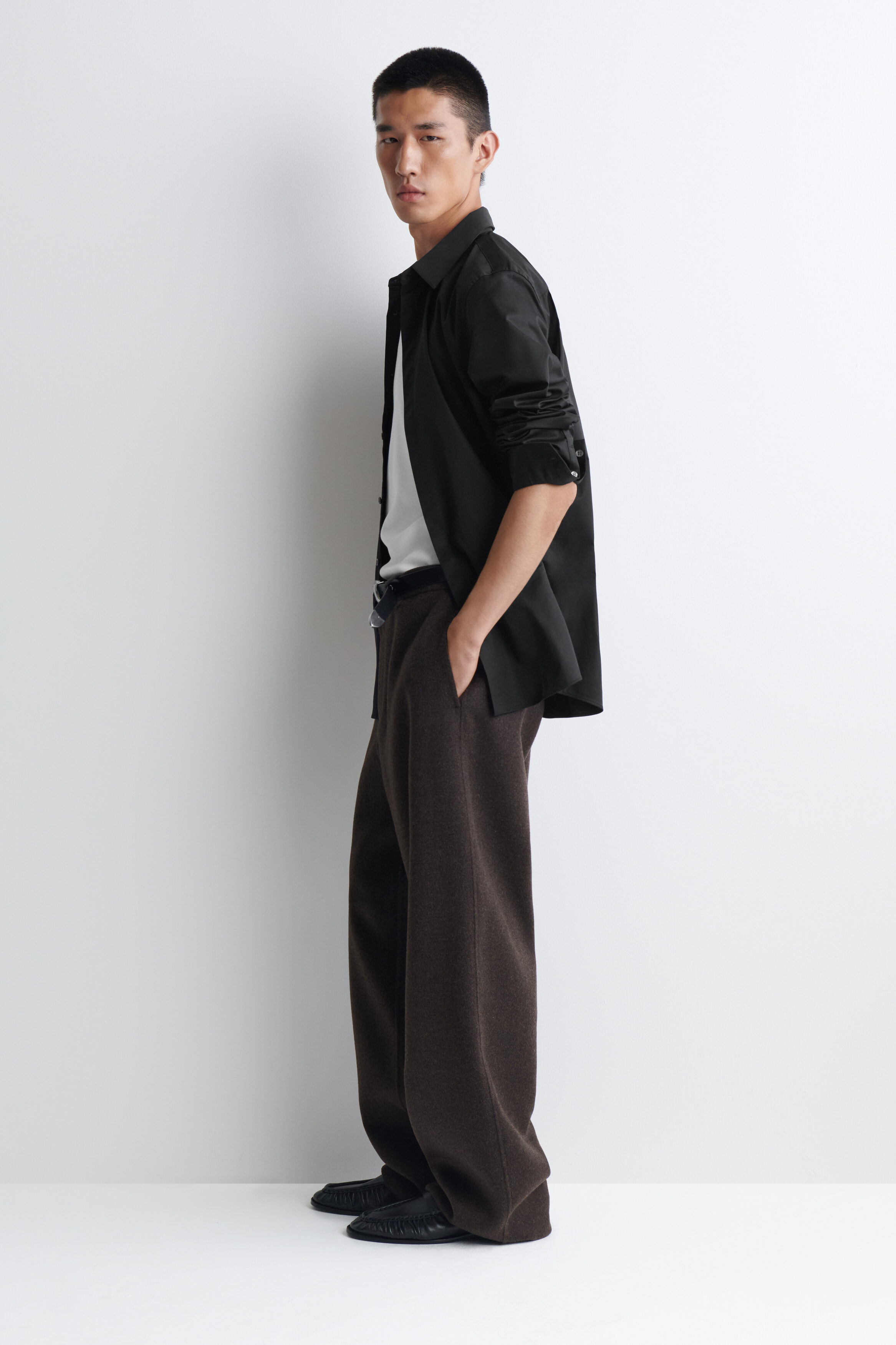SLIM COTTON SHIRT - thumbnail 4
