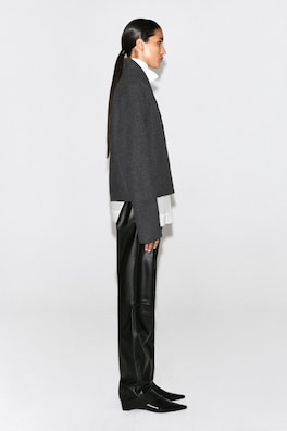 BOILED-WOOL UNIFORM JACKET — CHARCOAL 5