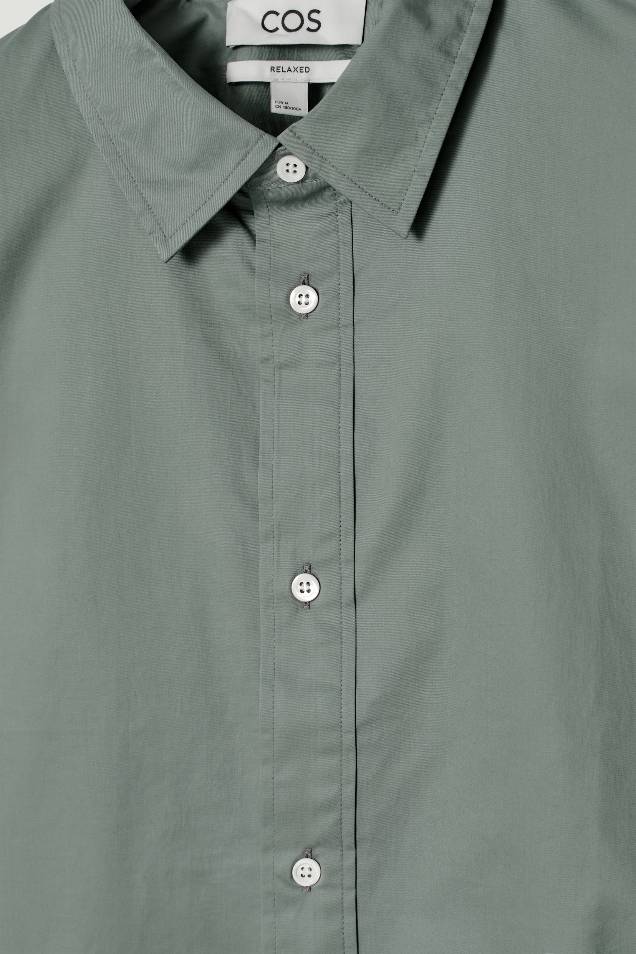 Grotere afbeelding bekijken: BOXY KORTE MOUWEN KATOENEN HEMD - TURQUOISE - HEREN | H&M BE 9