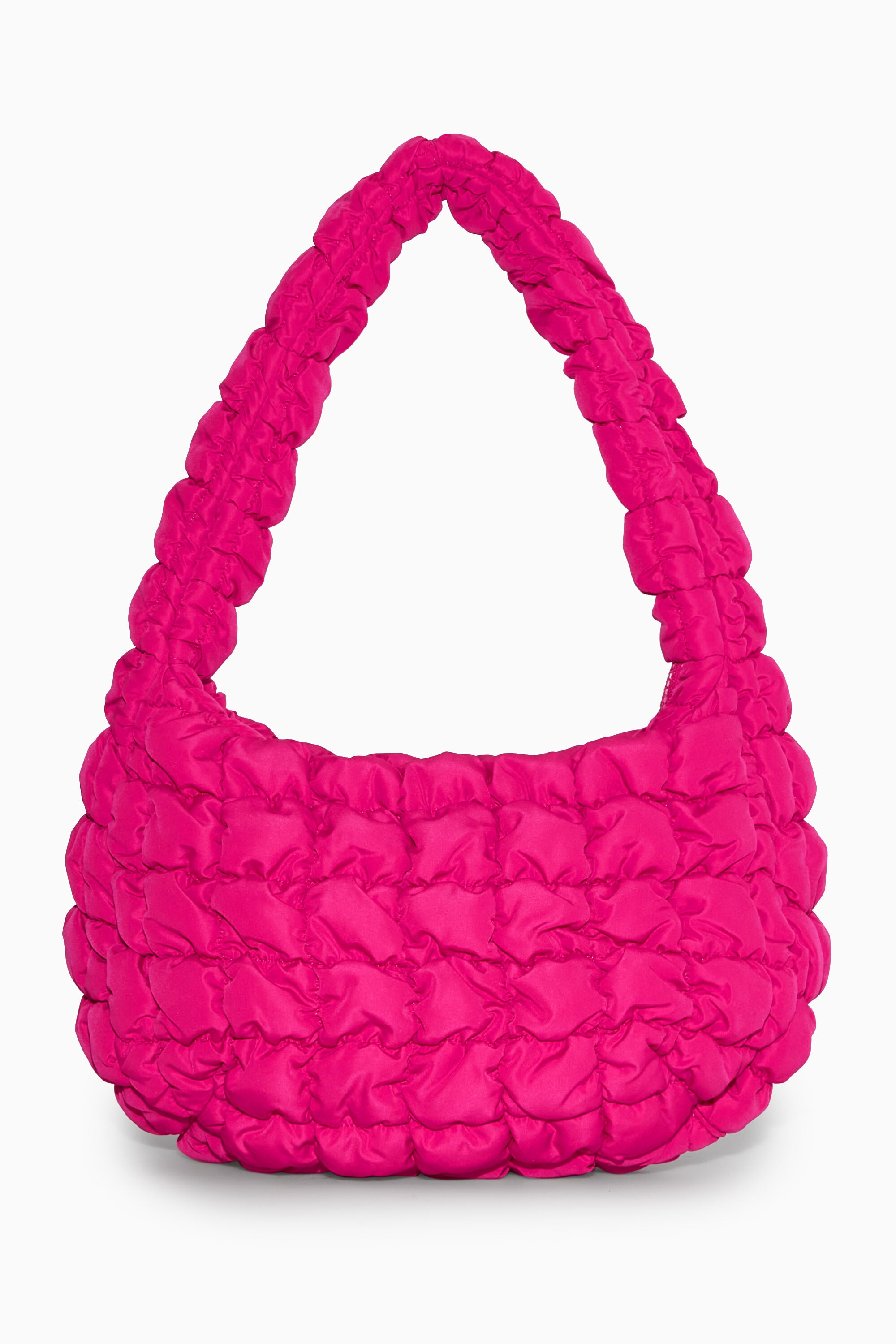 COS キルトミニバッグ ピンク QUILTED MINI BAG - BRIGHT PINK | COS