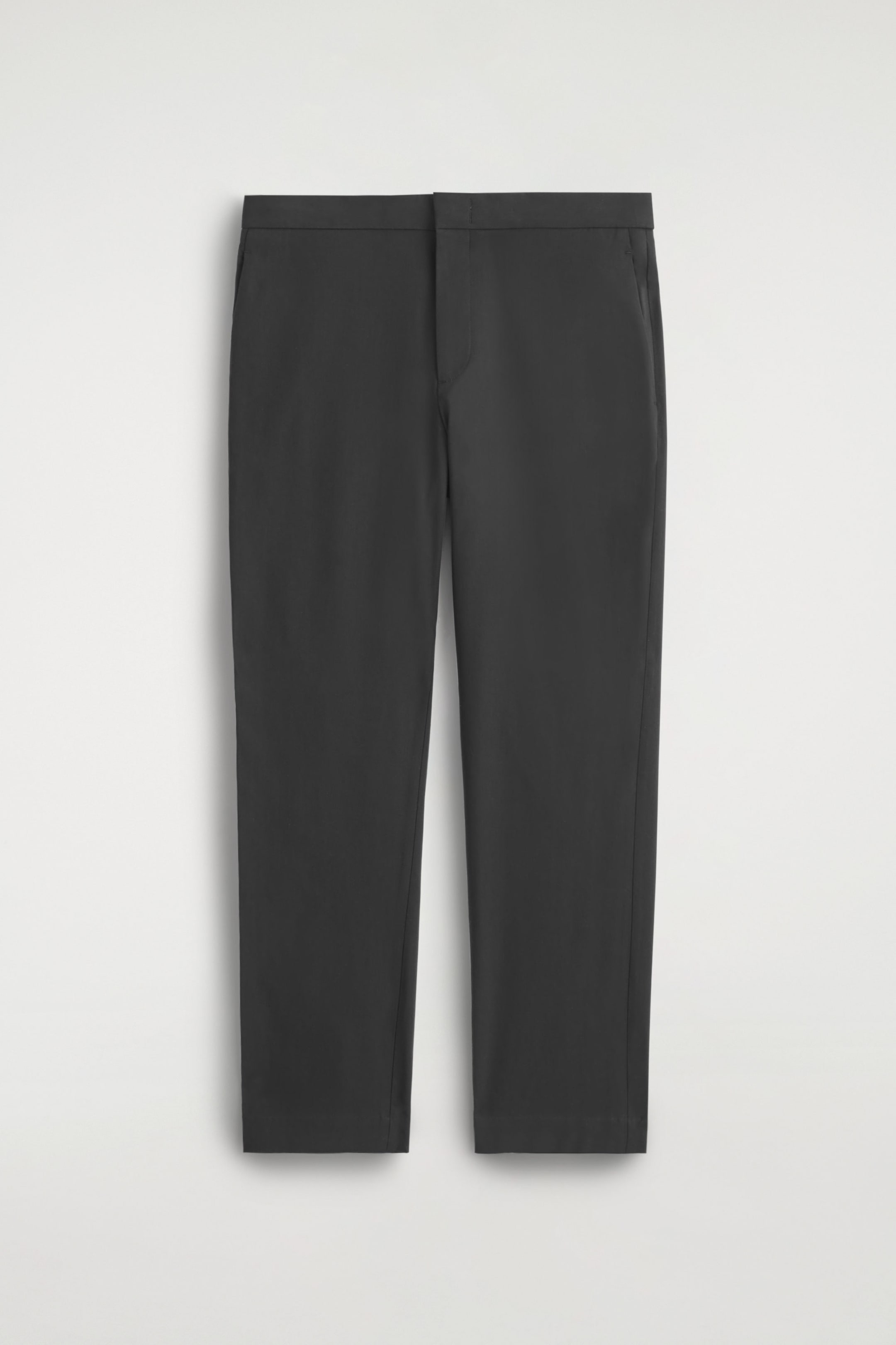 COTTON SLIM-LEG TROUSERS