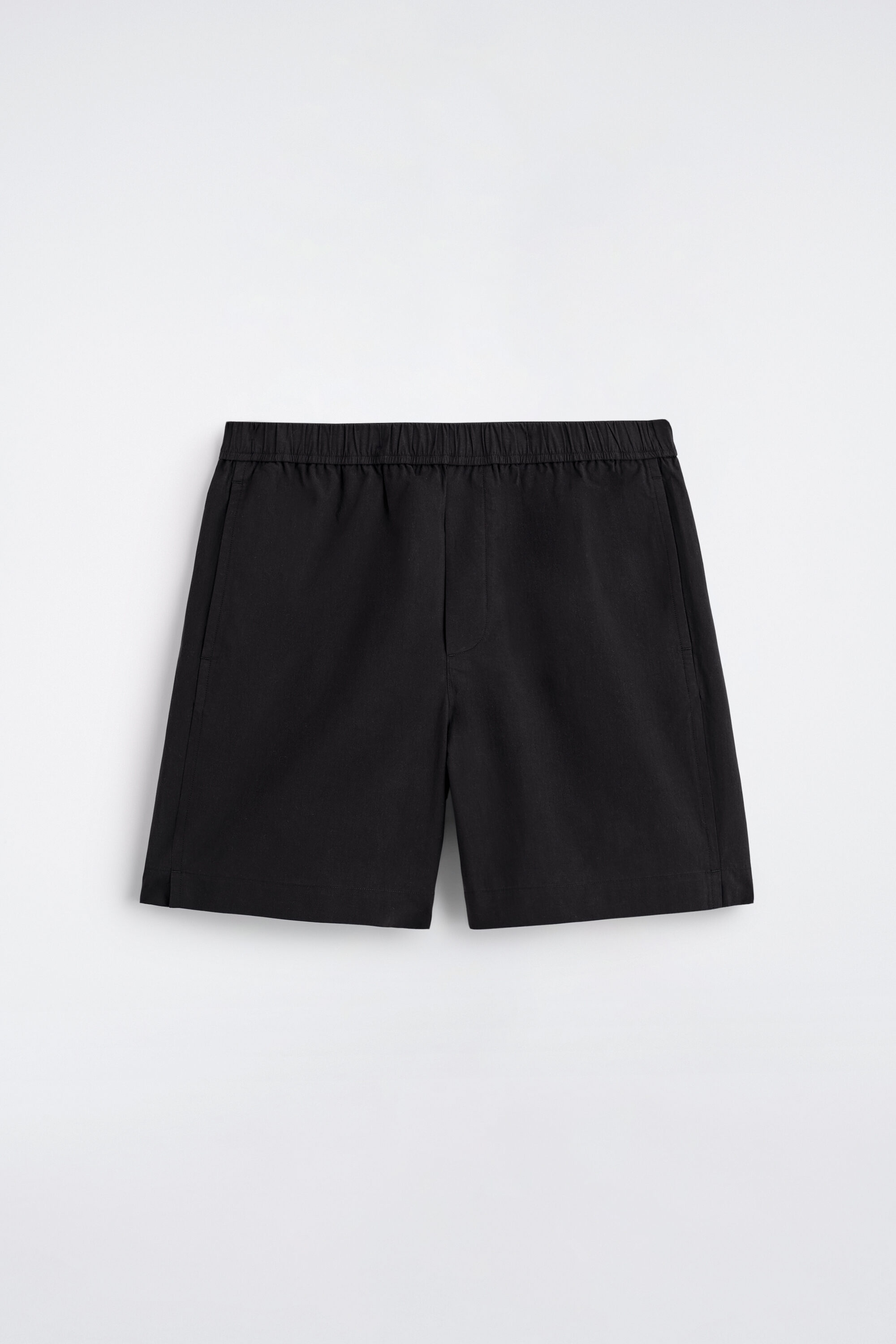 ELASTICATED COTTON SHORTS - BLACK | COS US