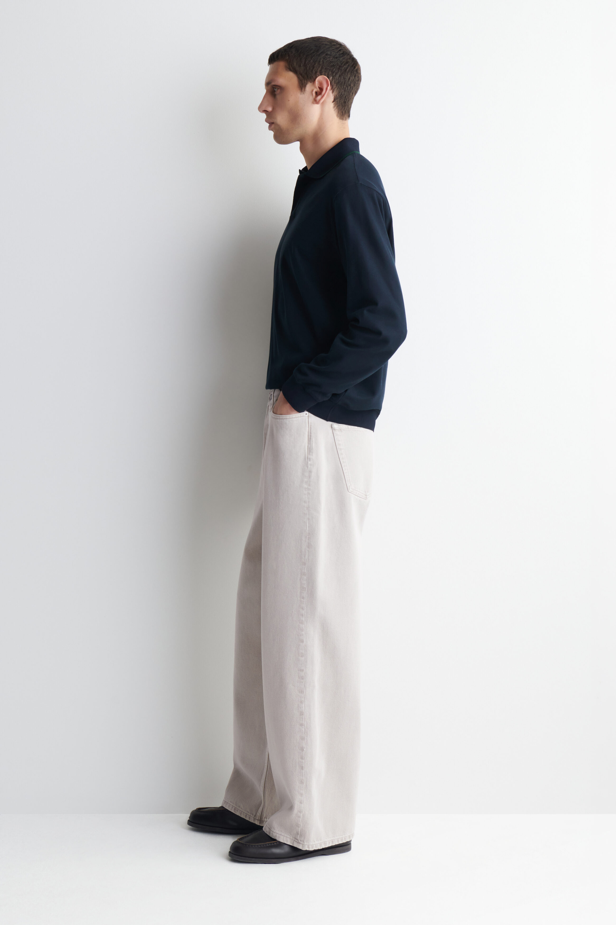 FOLD LOOSE-FIT WIDE-LEG JEANS - thumbnail 9
