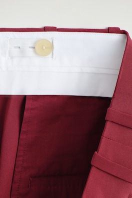 SILK TULIP PANTS — CRIMSON 5