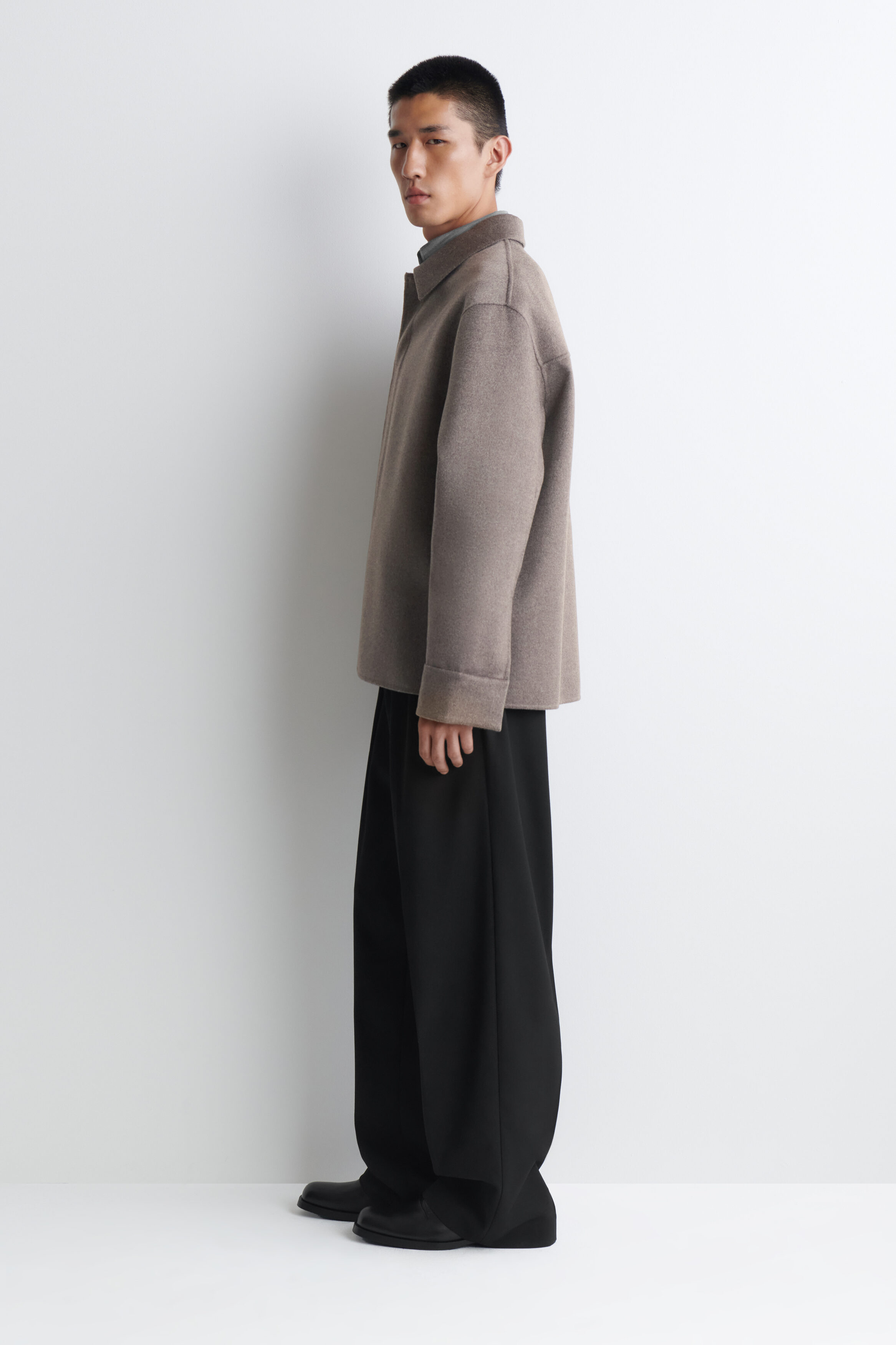 DOUBLE-FACED CASHMERE SHIRT - thumbnail 4