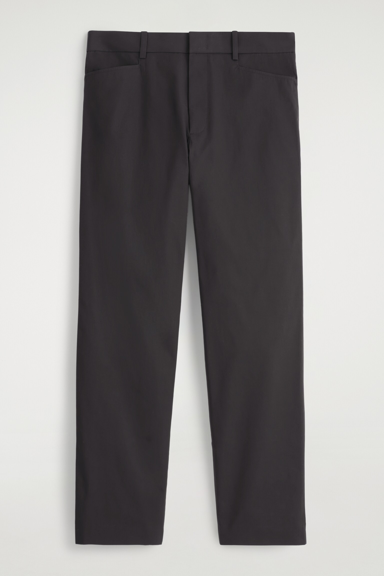 HOSE AUS BAUMWOLLE MIT GERADEM BEIN - DUNKELBRAUN/BRAUN - 2