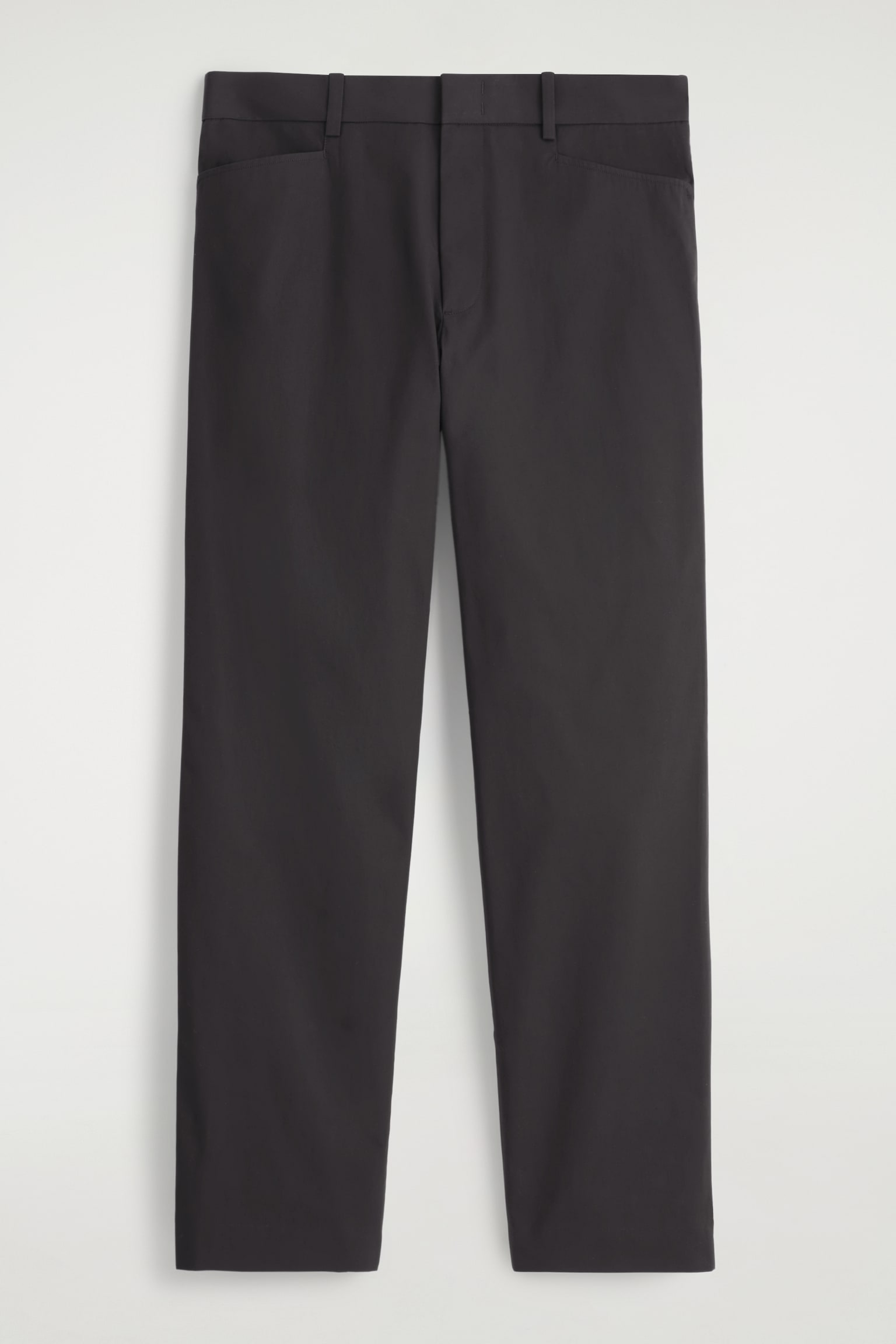 HOSE AUS BAUMWOLLE MIT GERADEM BEIN - DUNKELBRAUN/BRAUN - 2