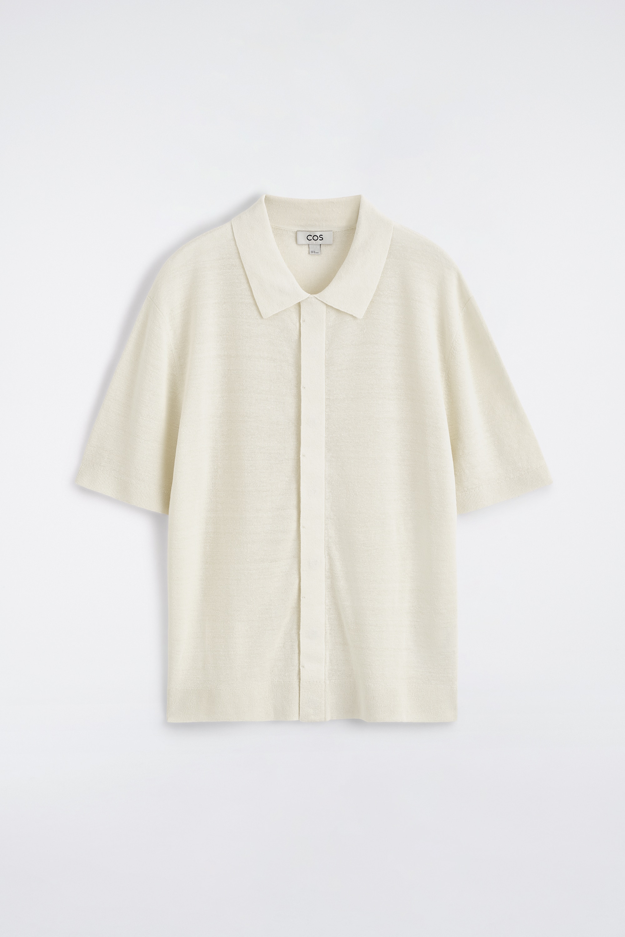 CAMISA DE PUNTO DE LINO - CREMA