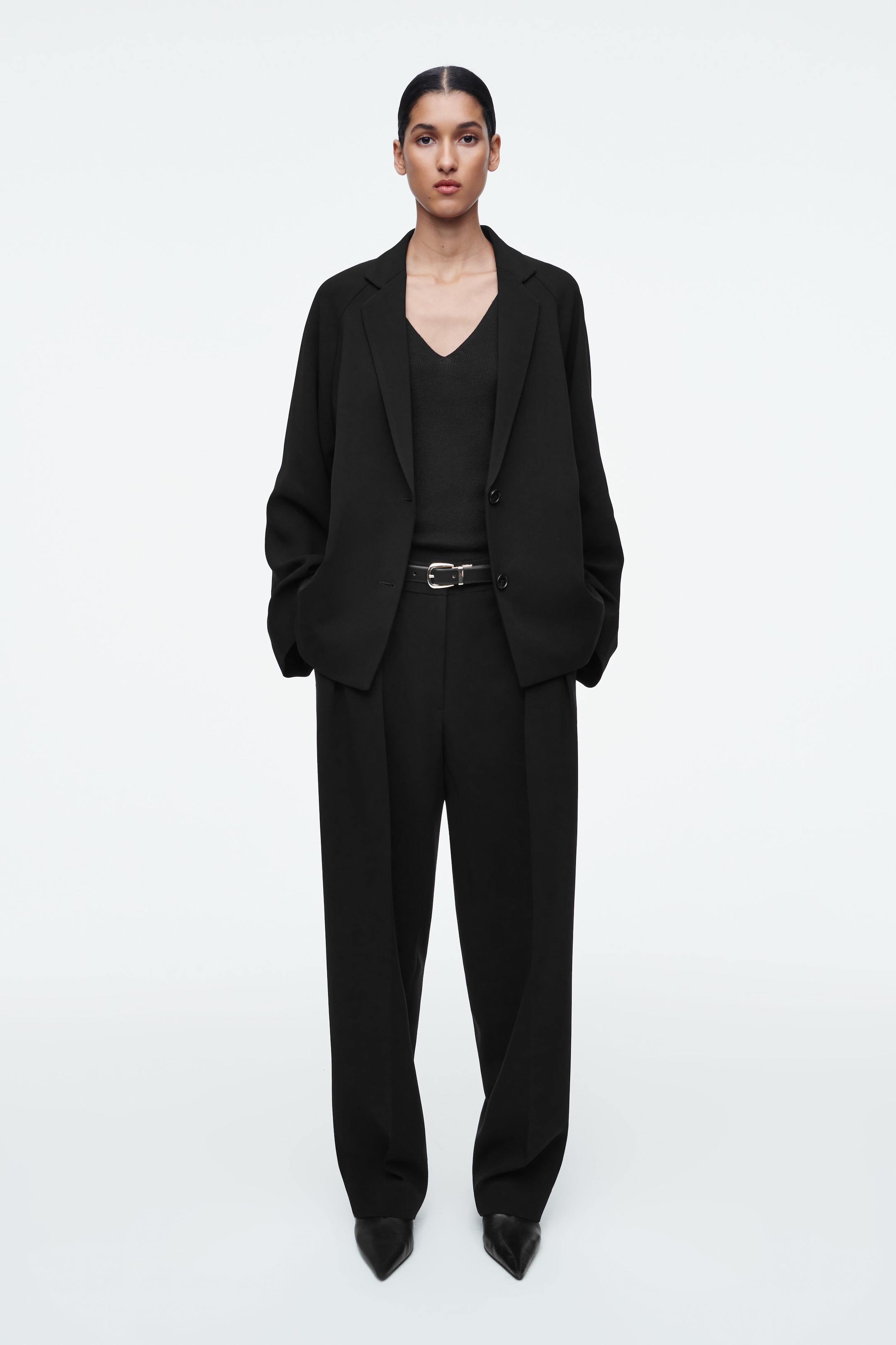 OVERSIZED FLUID SINGLE-BREASTED BLAZER