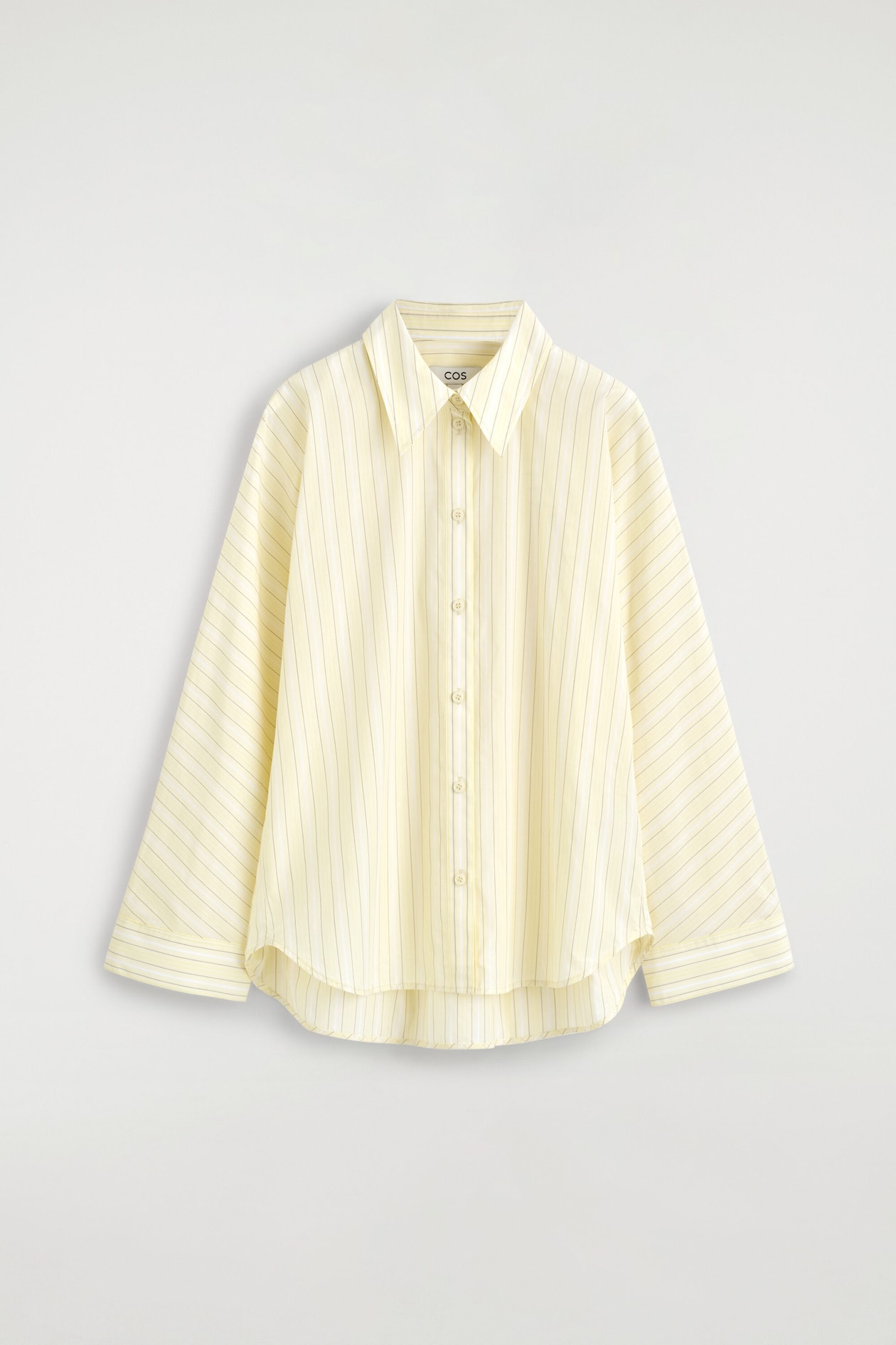 CAMISA DE ALGODÓN DE RAYAS CON PLIEGUE