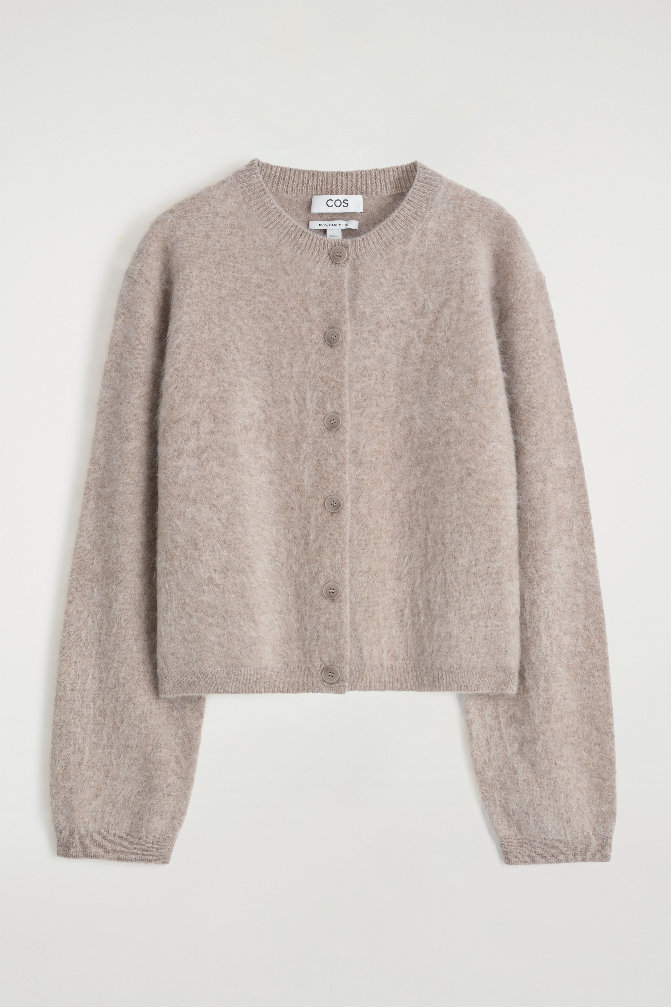 BRUSHED-CASHMERE CARDIGAN