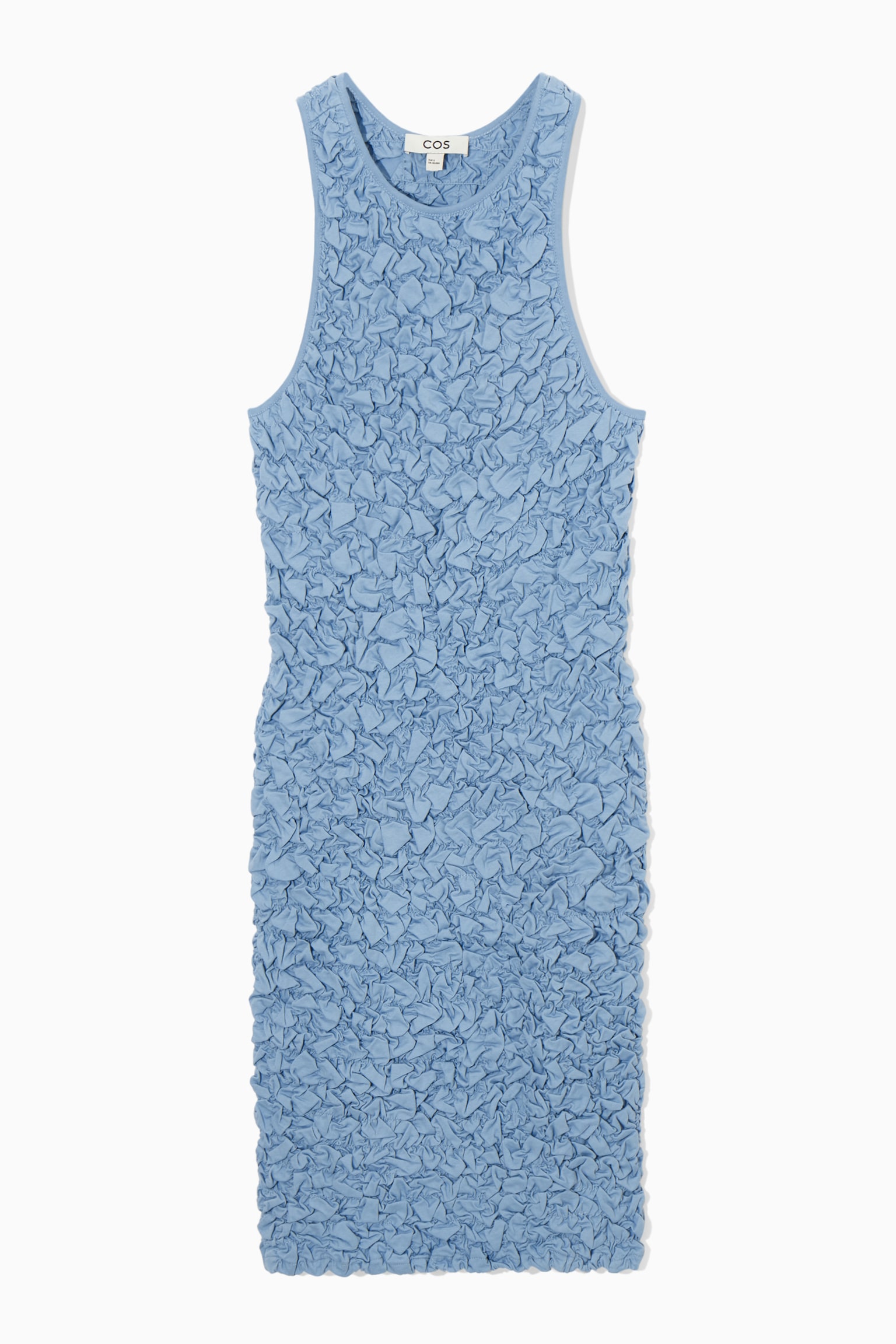 SMOCKED TANK DRESS - LIGHT BLUE