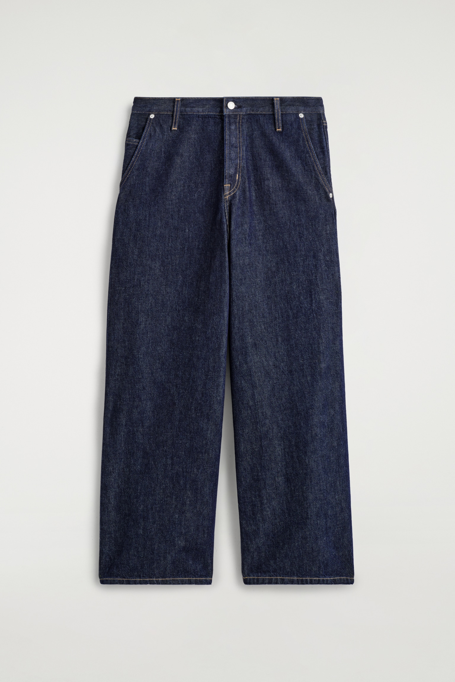 PANTALÓN VAQUERO ANCHO - AZUL OSCURO - 2