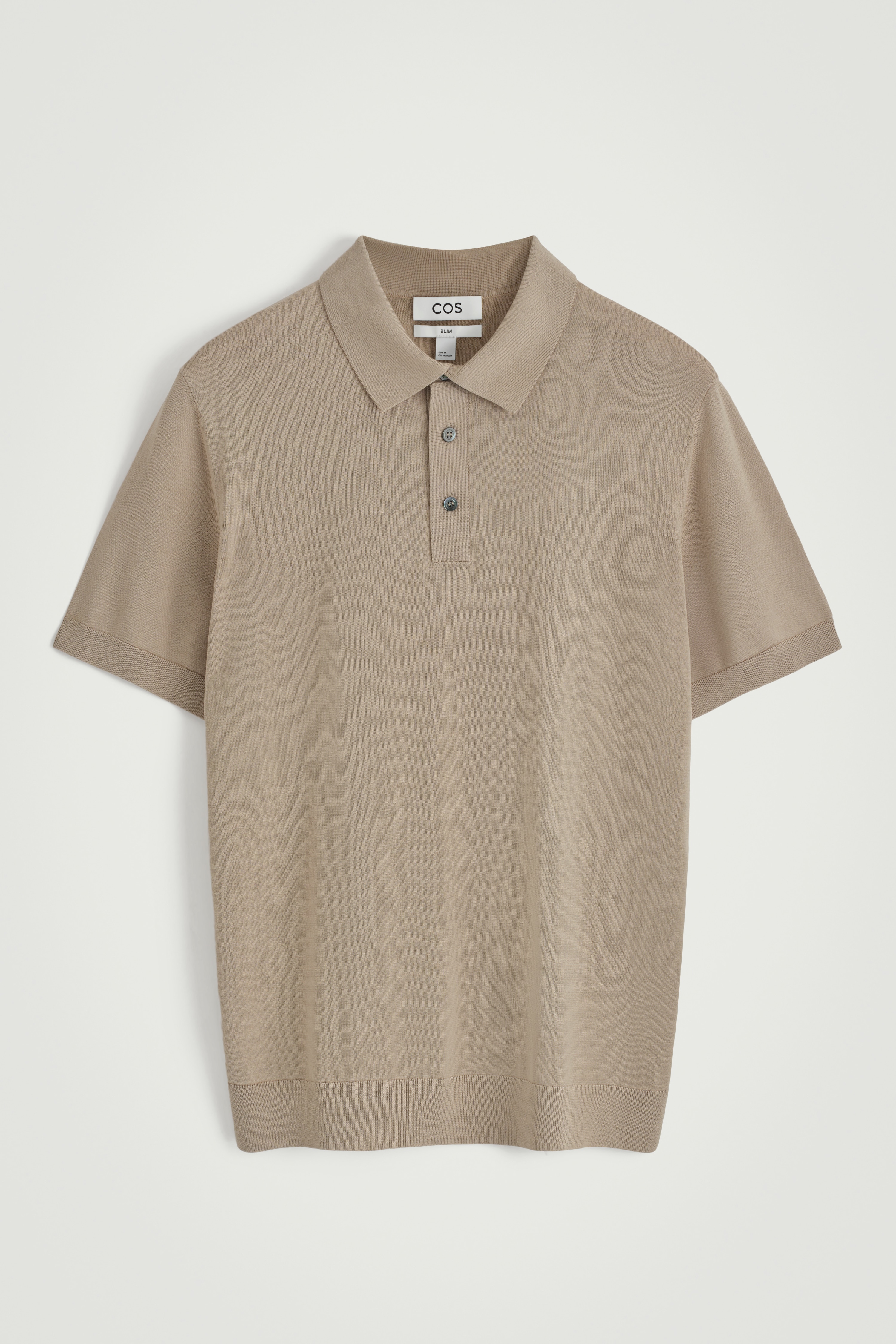 SLIM KNITTED SILK POLO SHIRT - MOLE/NAVY/BLACK/DARK MOLE/DUSTY BLUE