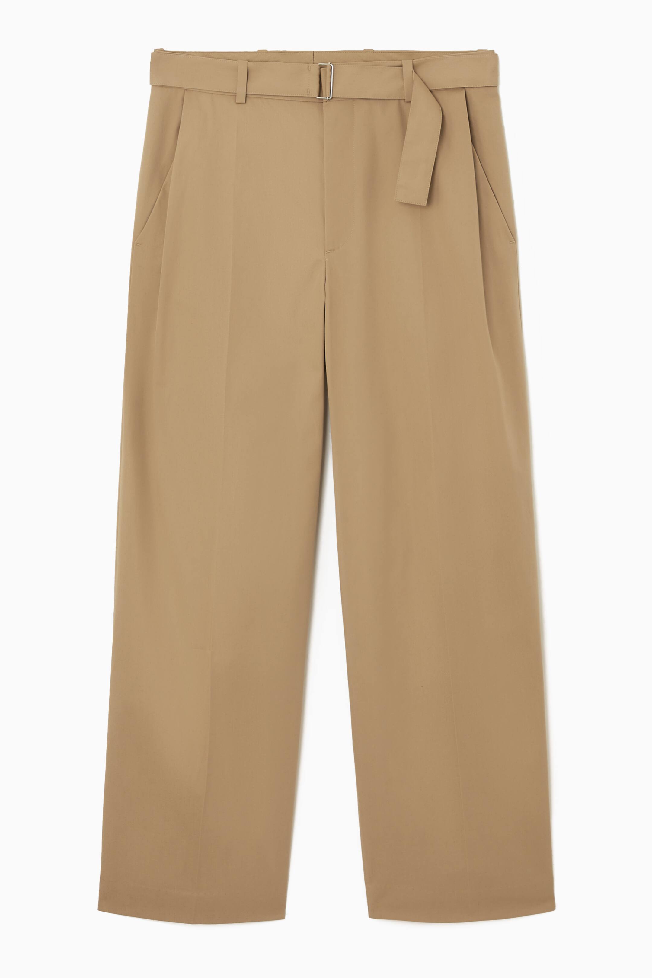 Visa större bild: VID BYXA MED SKÄRP OCH FRONTVECK - BEIGE - HERR | H&M FI 1