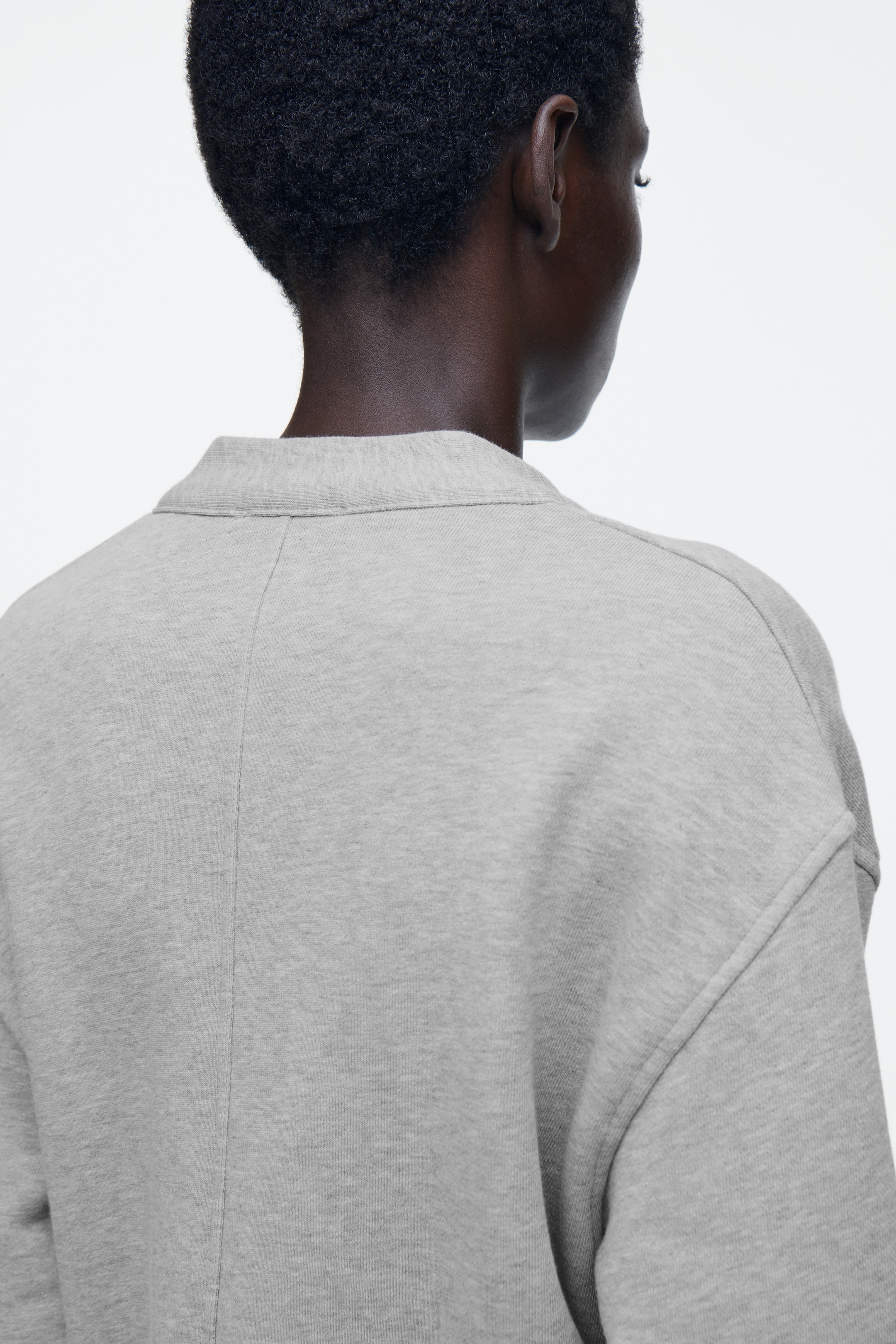 Visualizza immagine più grande: CARDIGAN IN JERSEY CON SCOLLO A V - GRIGIO MÉLANGE - DONNA | H&M IT 5
