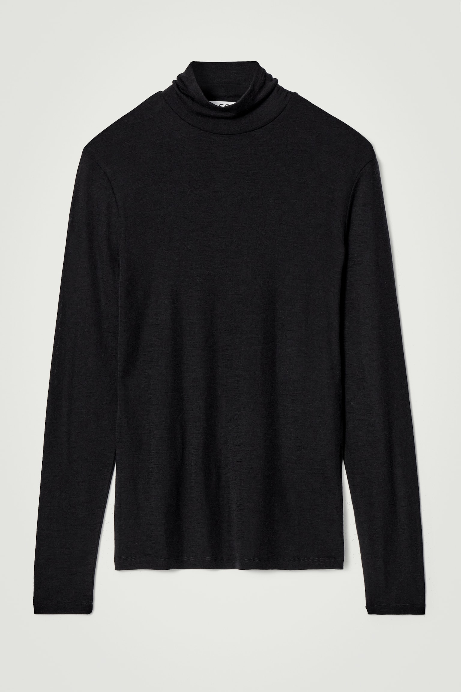 JERSEY FINO DE LANA SLIM FIT - NEGRO/MARRÓN OSCURO - 2