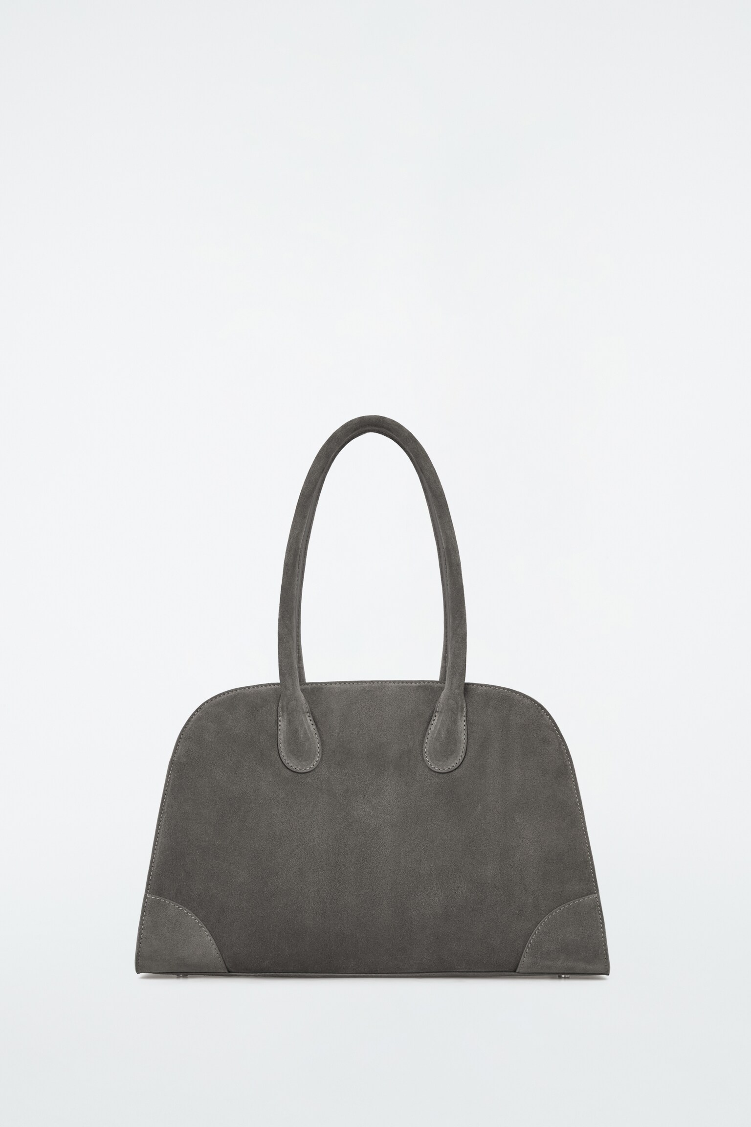 PETIT SAC BOWLING STUDIO - CUIR - GRIS - 2