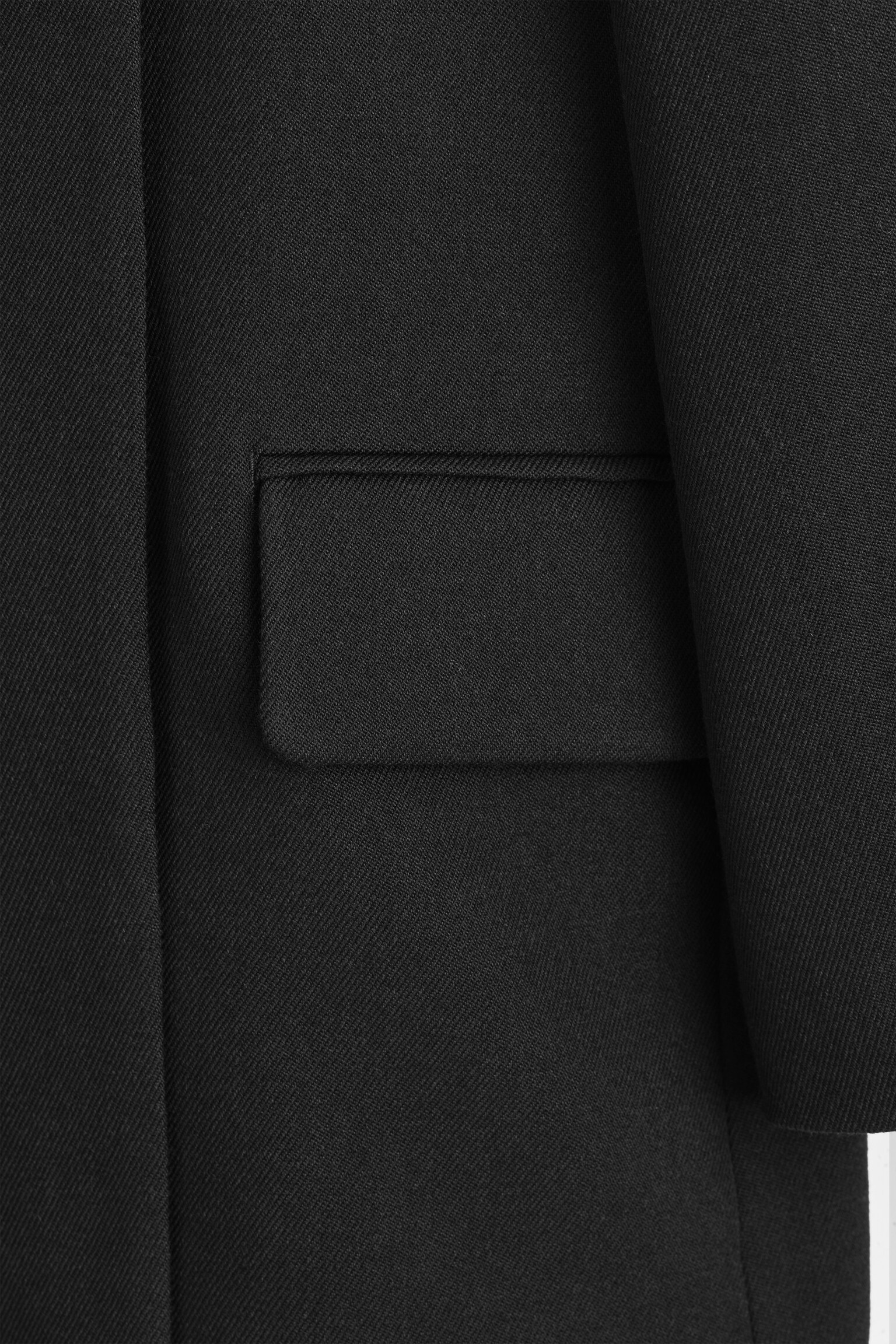 VESTE DE TAILLEUR EN LAINE MÉLANGÉE - NOIR/BRUN FONCÉ - 4