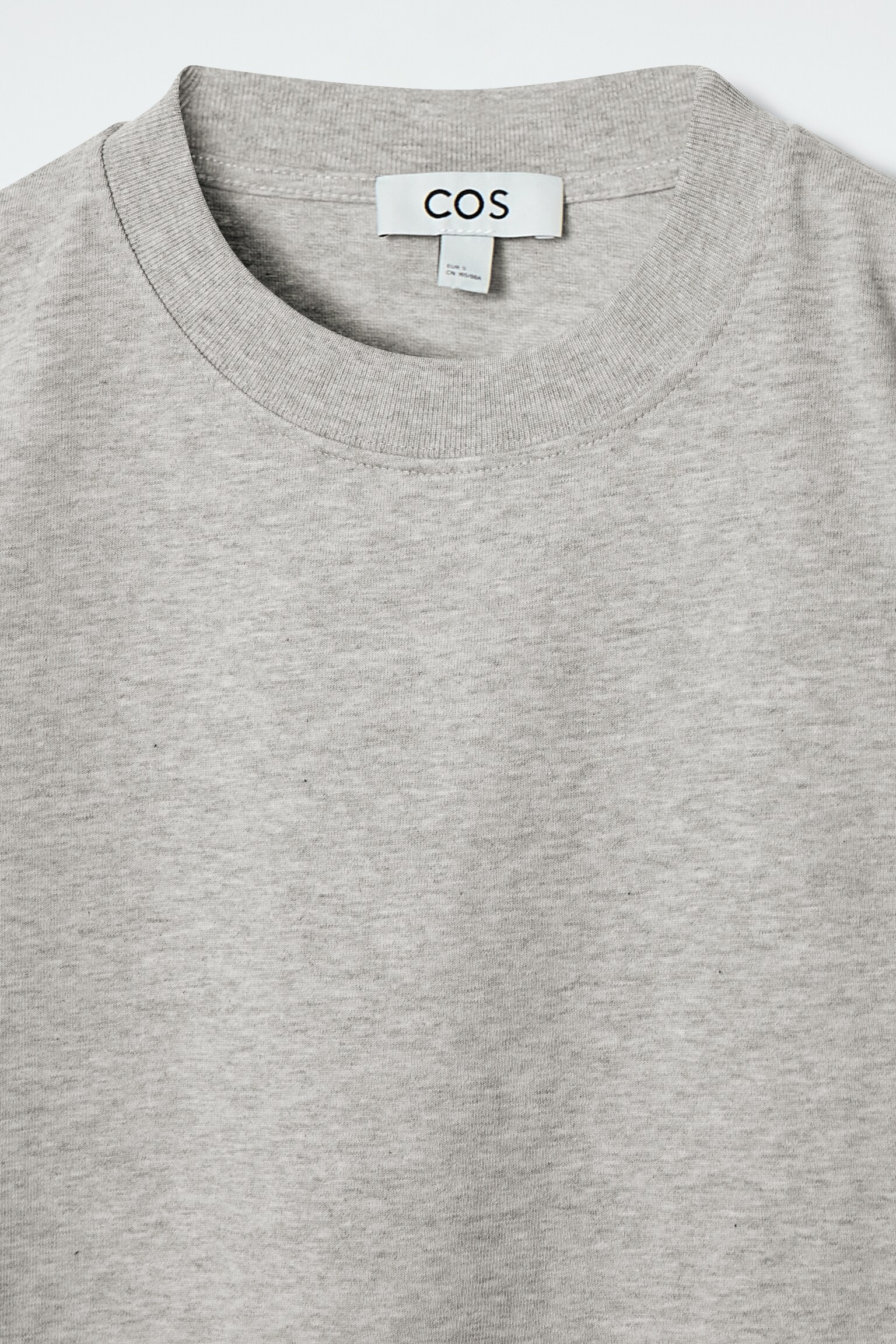 SCHLICHTES T-SHIRT MIT NORMALER PASSFORM - GRAU MELIERT/NAVYBLAU/WEISS/SCHWARZ/KHAKI/ROSA/NAVYBLAU/Schwarz/NAVYBLAU/WEISS/STREIFEN/ANTHRAZITGRAU MELIERT/WEISS/BURGUNDERROT/GESTREIFT/WEISS/WEISS/SCHWARZ/GESTREIFT - 5