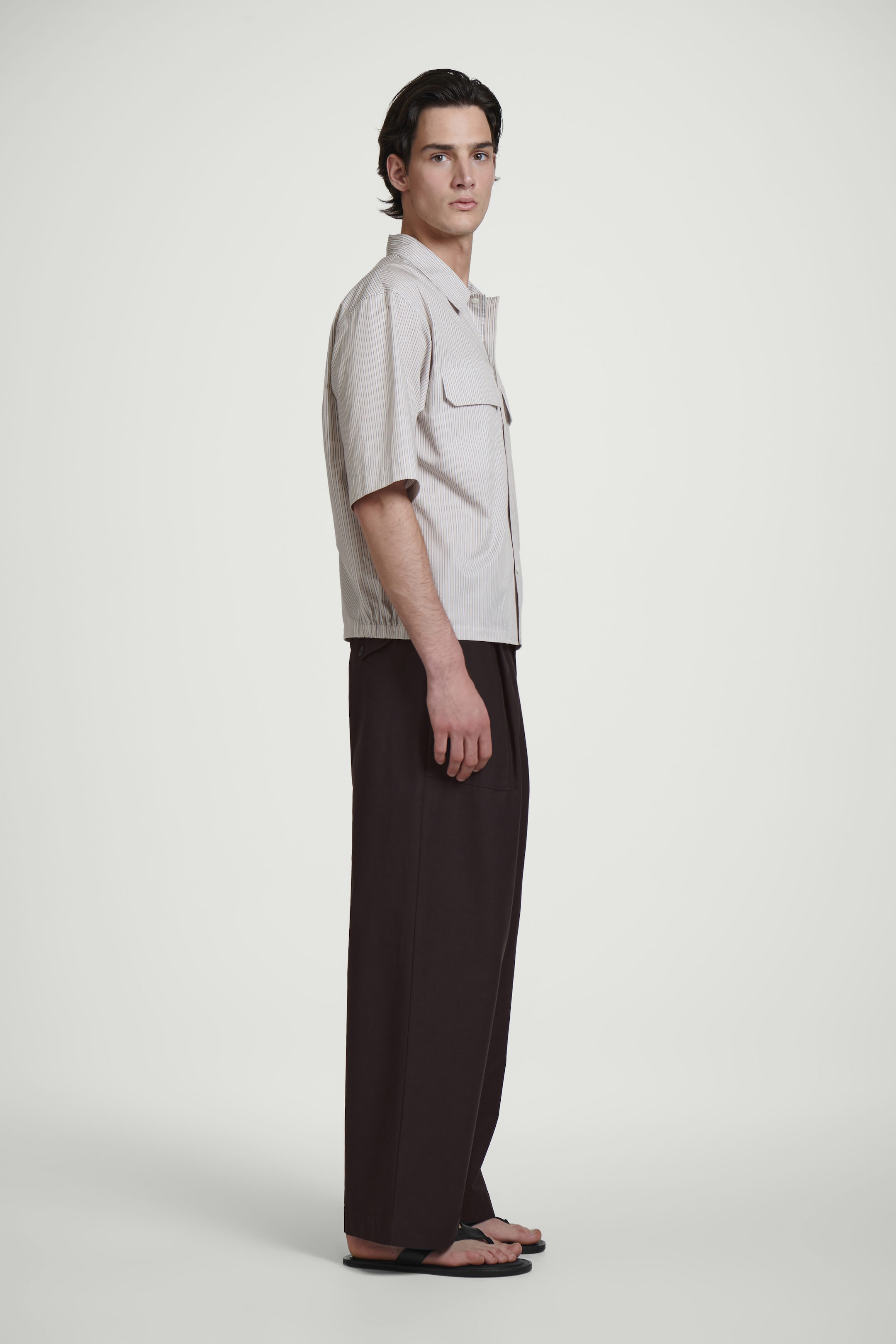 RELAXED FLAP-POCKET UTILITY SHIRT