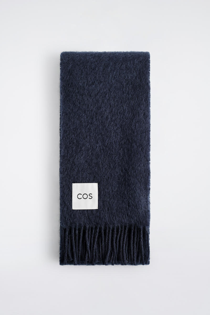 Fringed Mohair Scarf