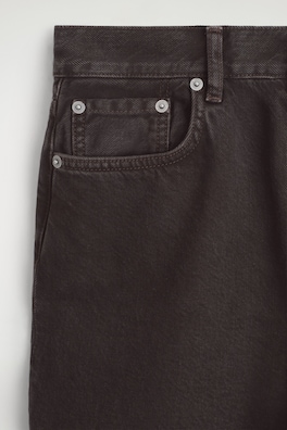 DIAL WIDE-LEG JEANS — BROWN 11
