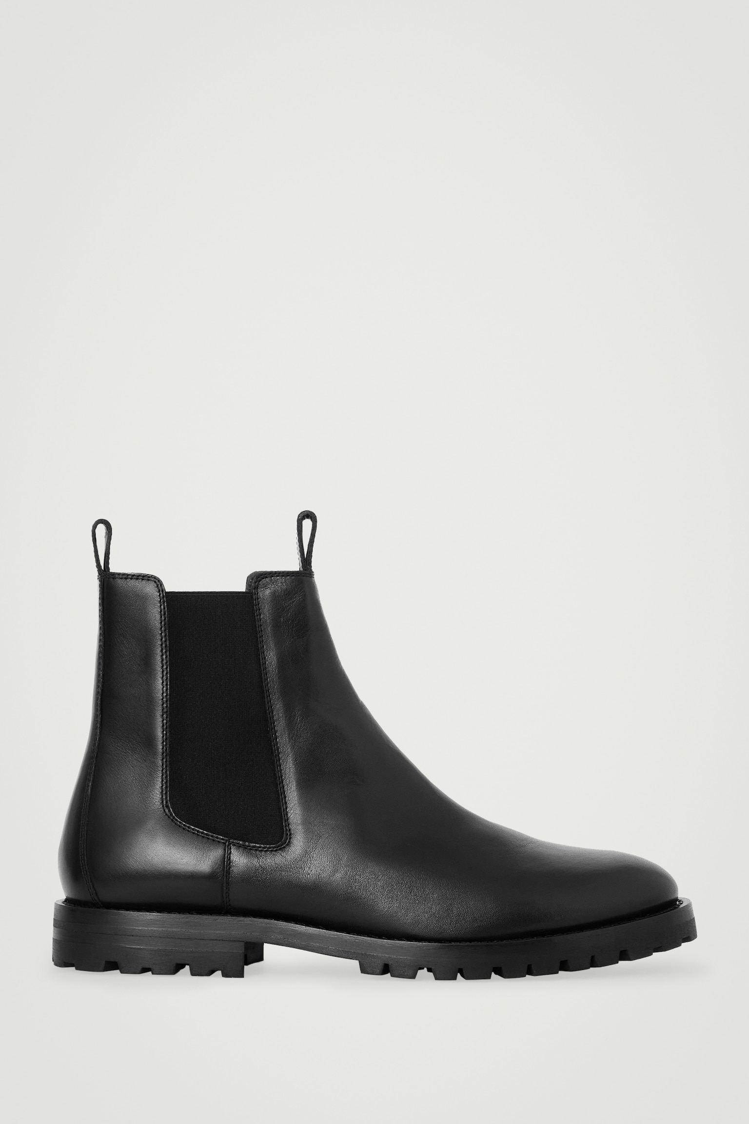 LEATHER CHELSEA BOOTS - BLACK