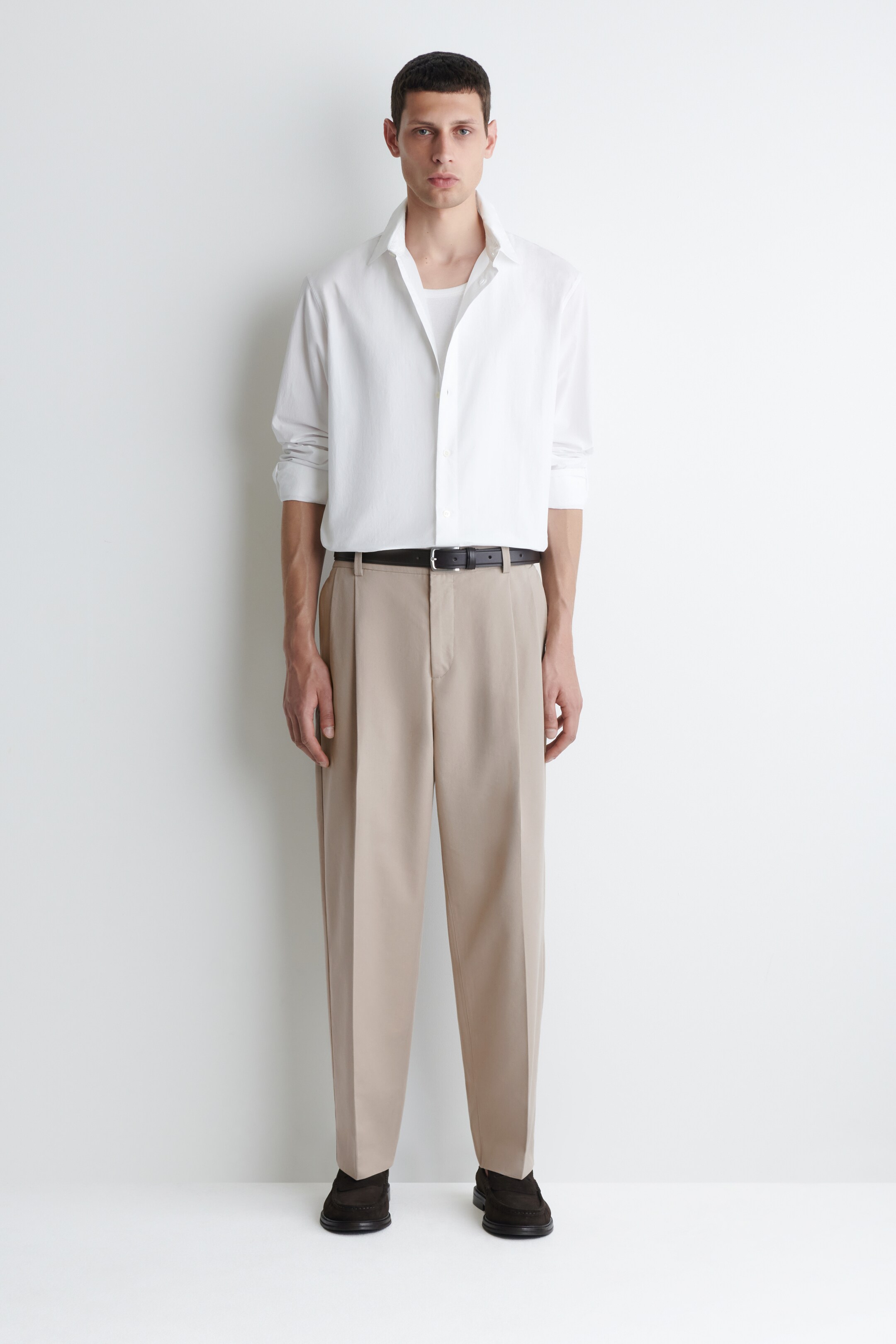 Ver imagem maior: Camisa descontraída em popelina de algodão pima - BRANCO - HOMEM | H&M PT 2