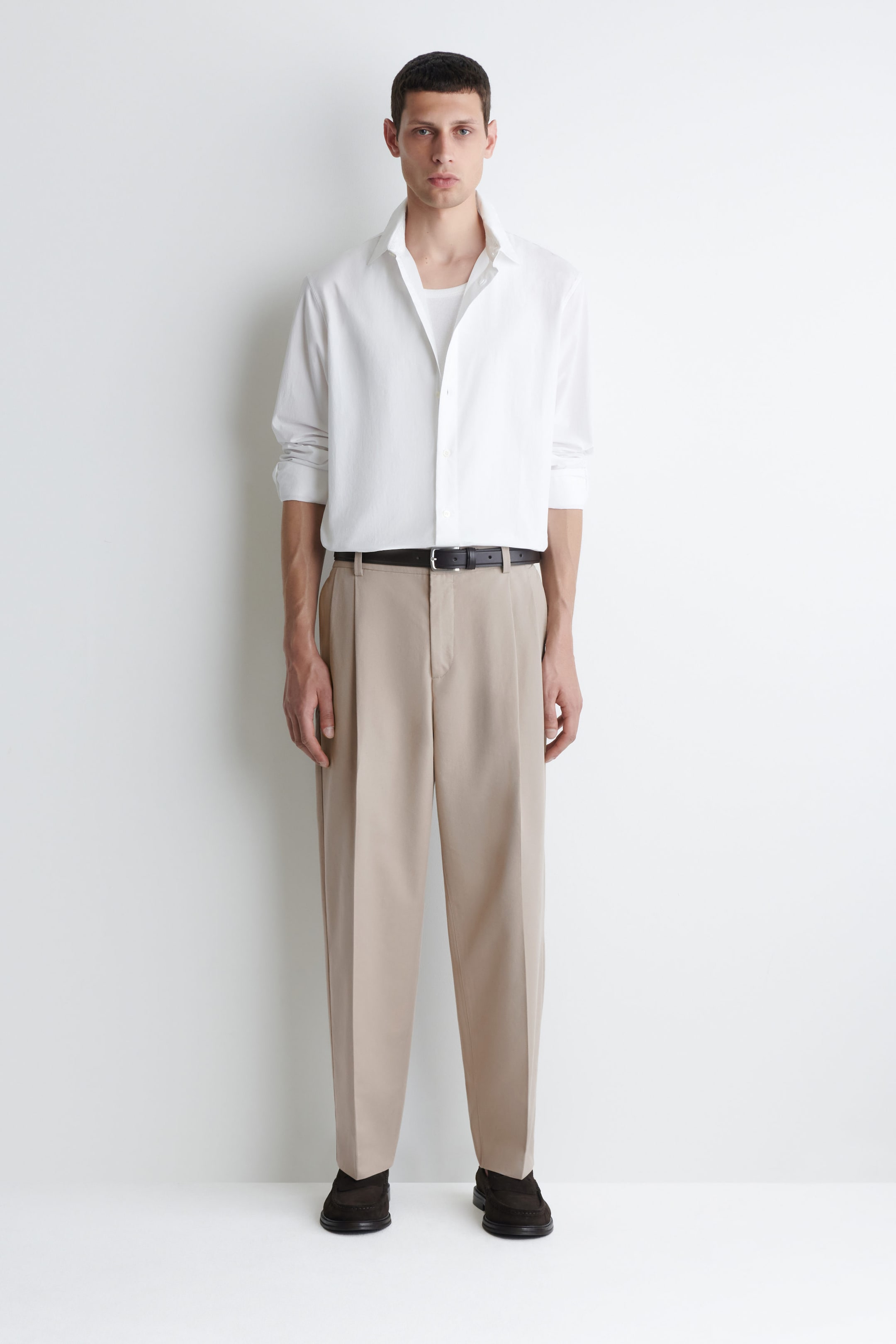CAMICIA RILASSATA IN POPELINE DI COTONE PIMA
