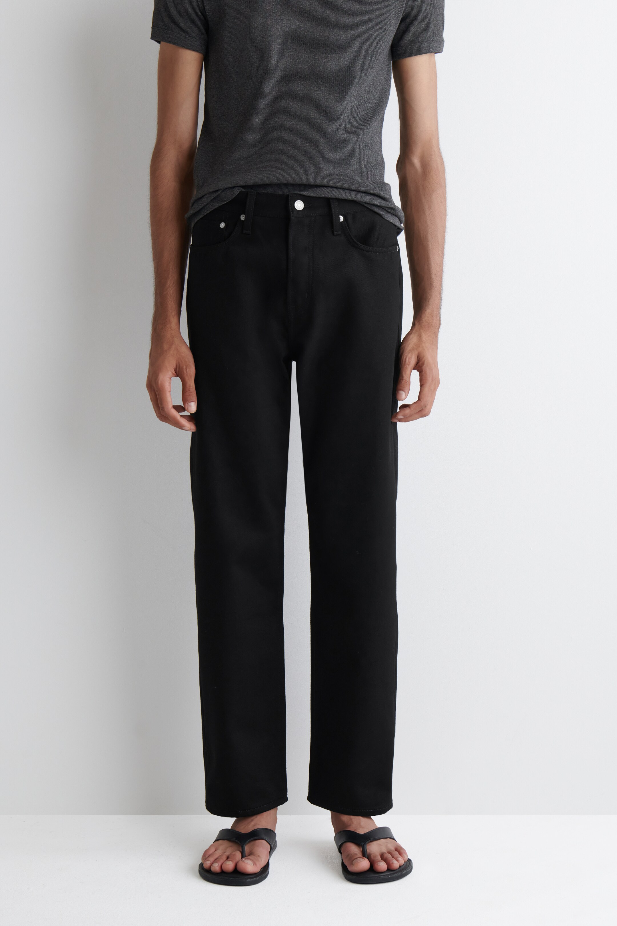 Agrandir l'image: JEAN DROIT SIGNATURE - NOIR - HOMME | H&M BE 2